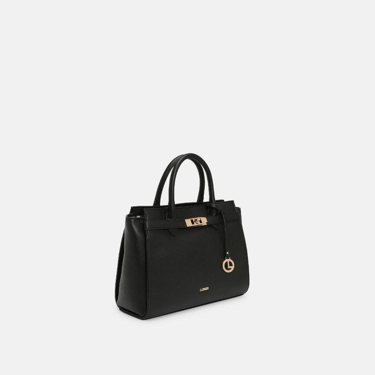 Konstanze Henkeltasche schwarz - L.Credi Munich