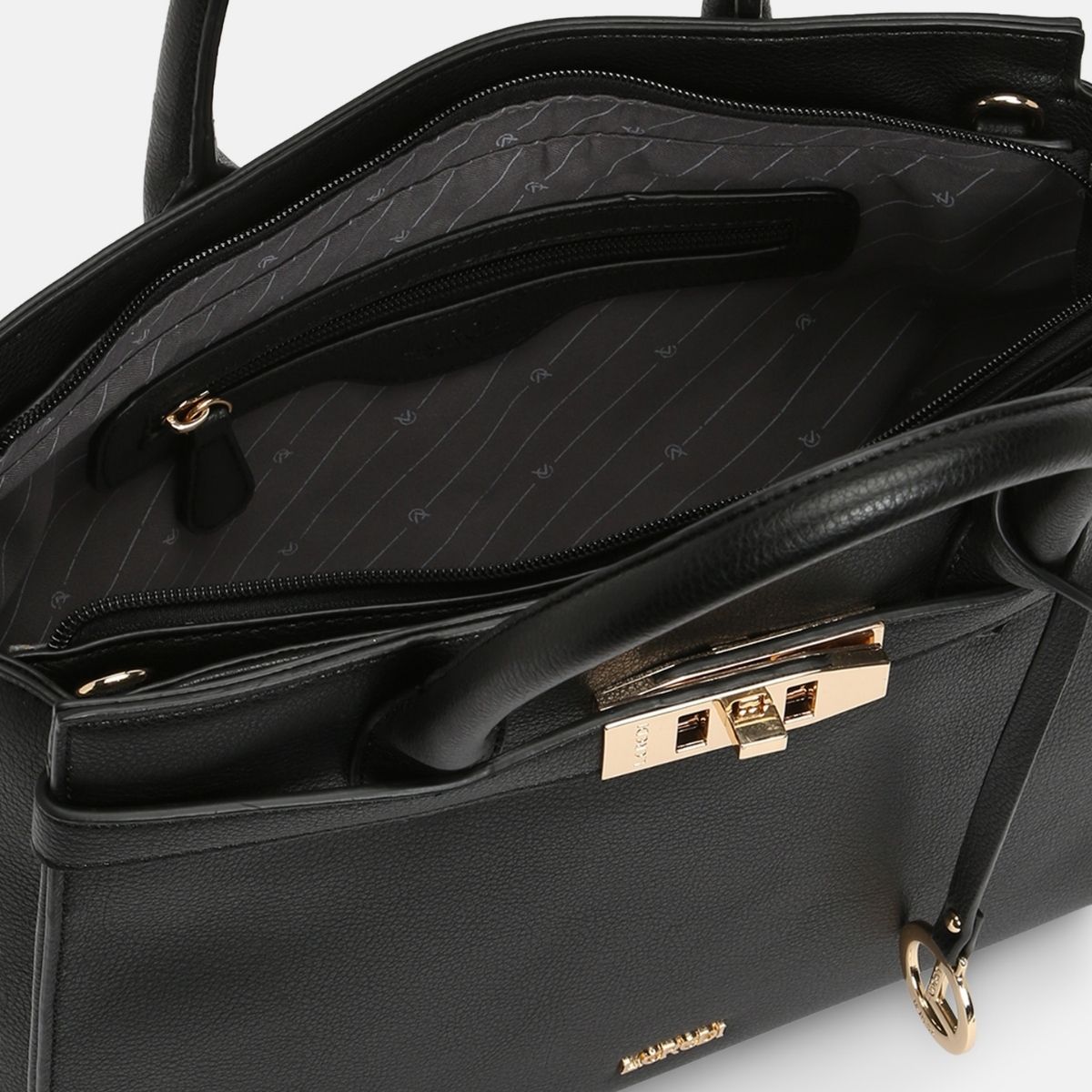 Konstanze Henkeltasche schwarz - L.Credi Munich