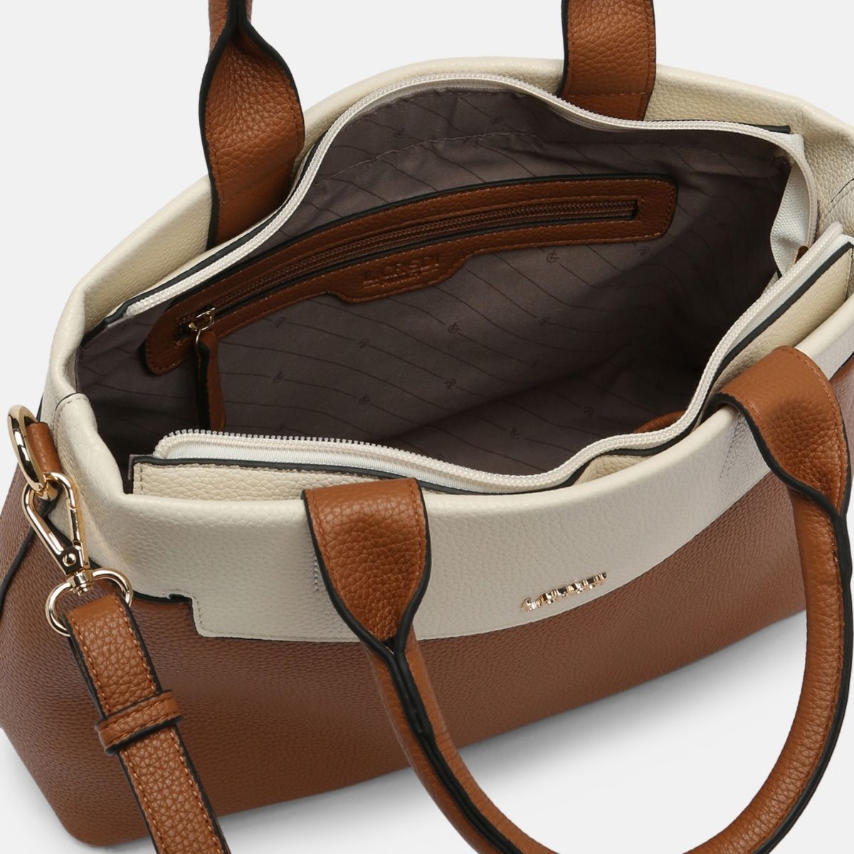 Ladina Henkeltasche cognac - L.Credi Munich