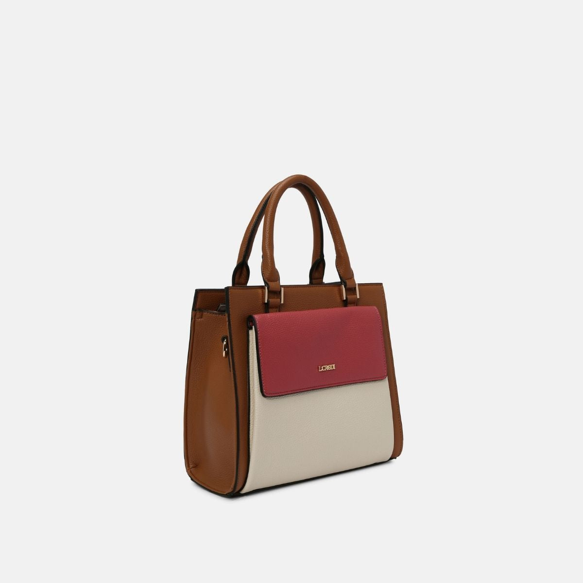 Liane Henkeltasche cognac / mix - L.Credi Munich