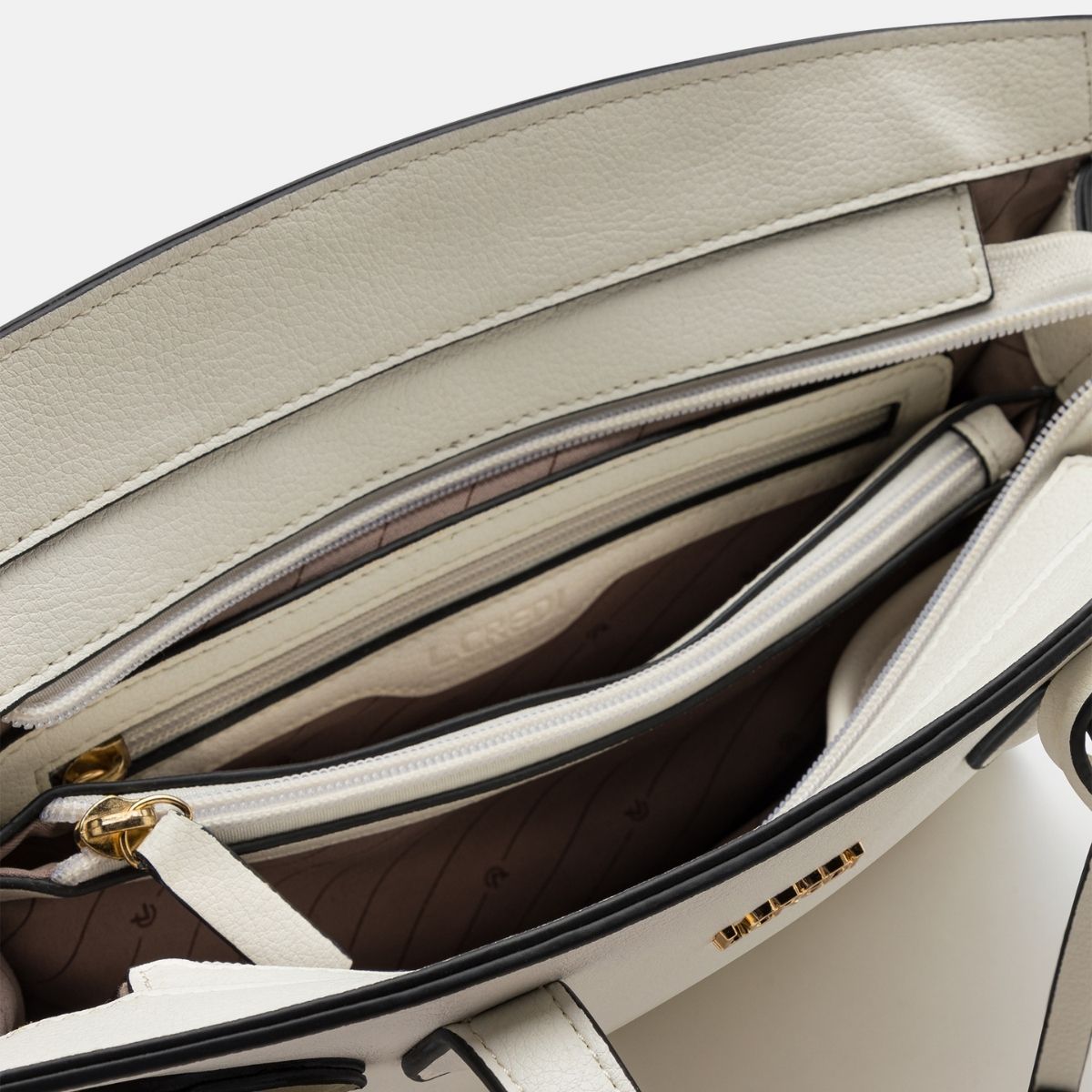 Isante Henkeltasche weiss - L.Credi Munich