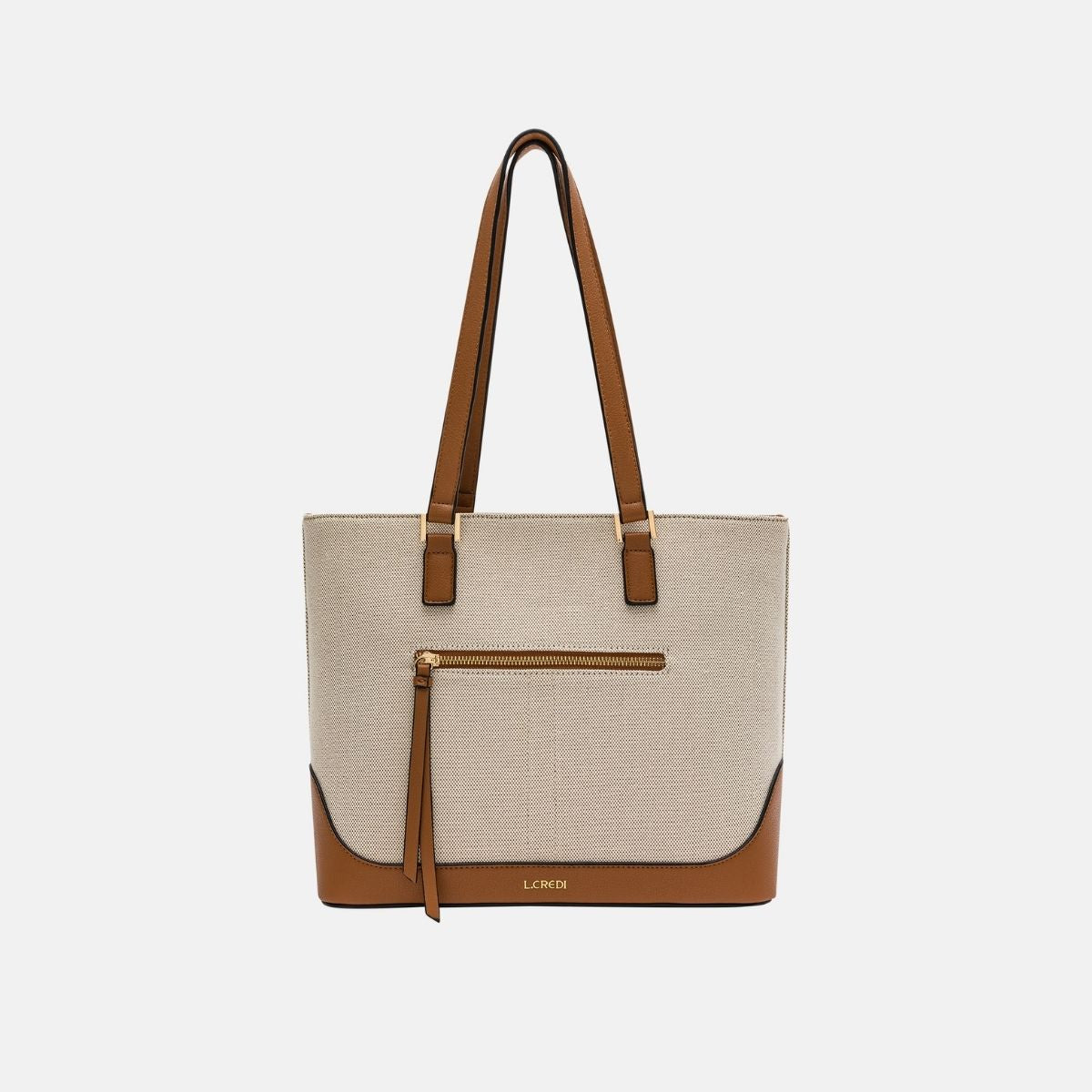 Marisa Shopper cognac / offwhite | L.Credi Munich