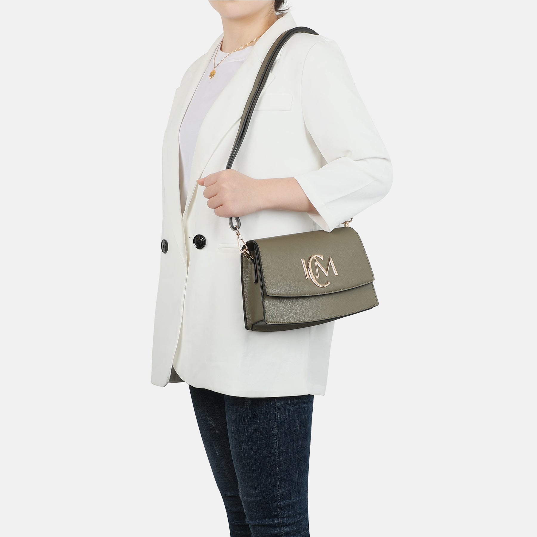 Lauretta Umhängetasche khaki - L.Credi Munich