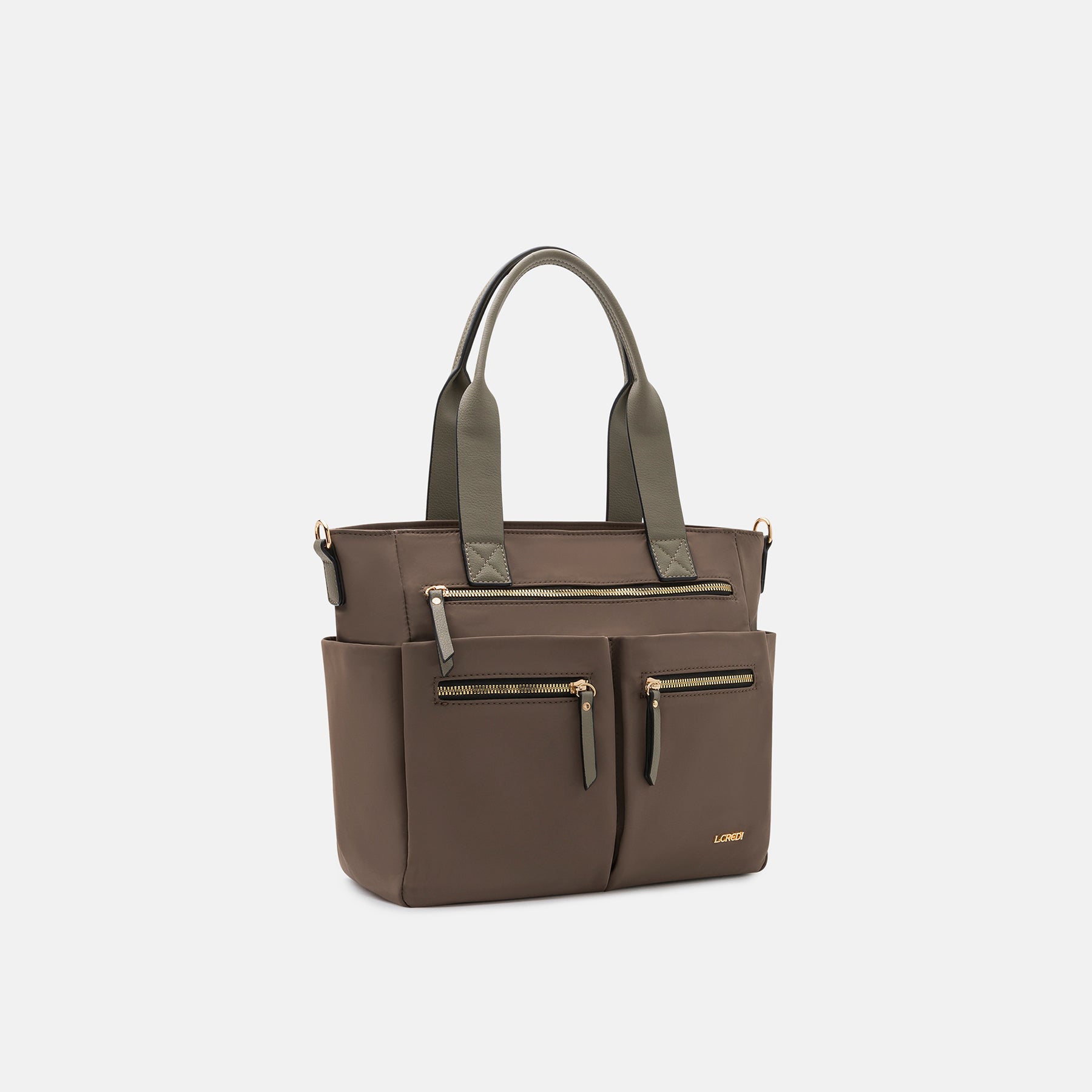Odeta Shopper khaki - L.Credi Munich
