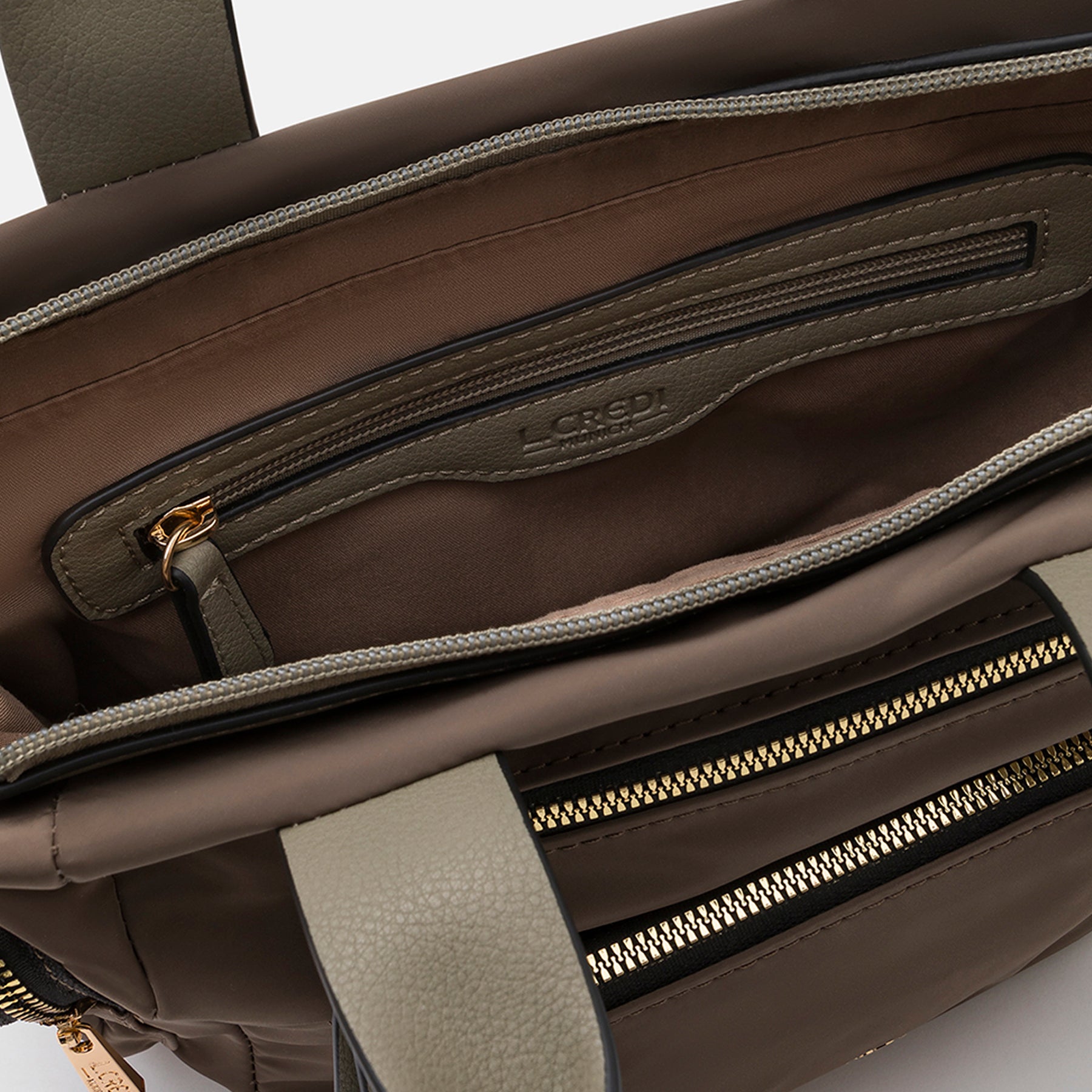 Odeta Henkeltasche khaki - L.Credi Munich