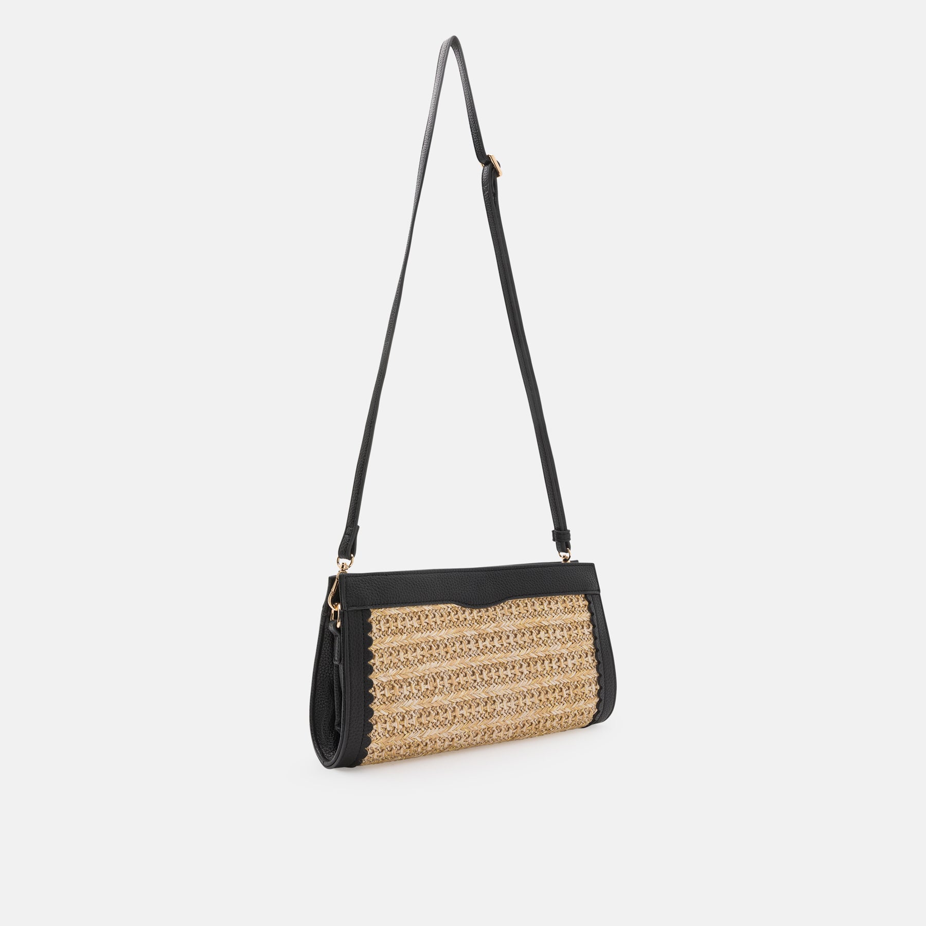Oneka Clutch beige schwarz - L.Credi Munich