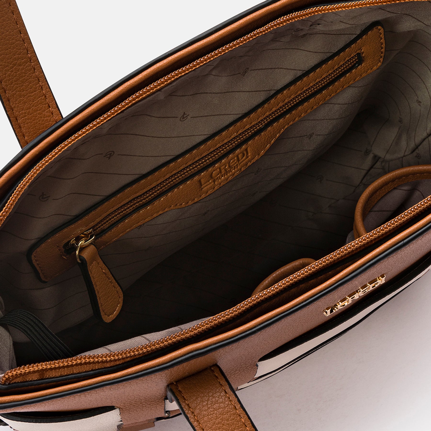 Orgesa Shopper cognac mix - L.Credi Munich