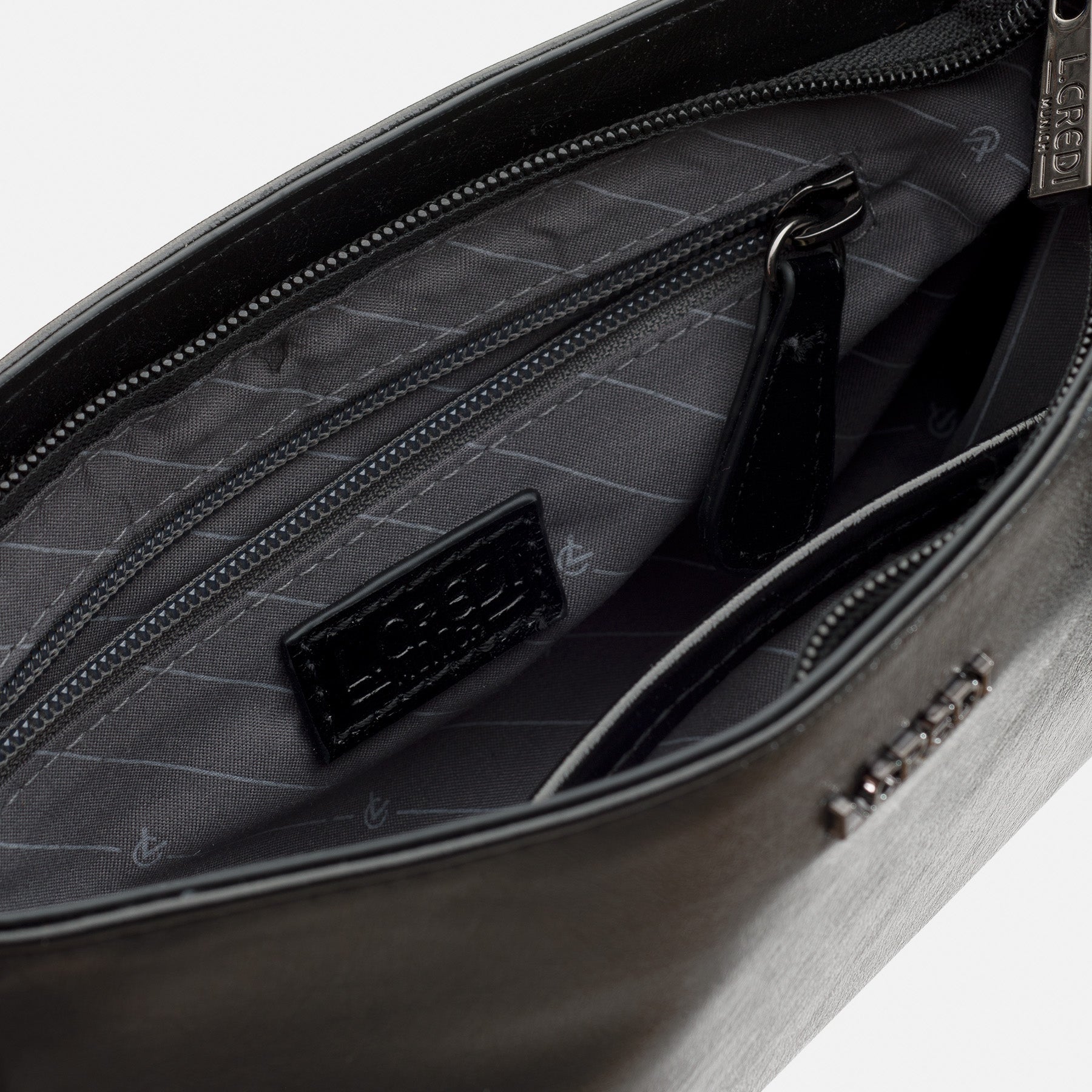 Pamela Umhängetasche schwarz - L.Credi Munich