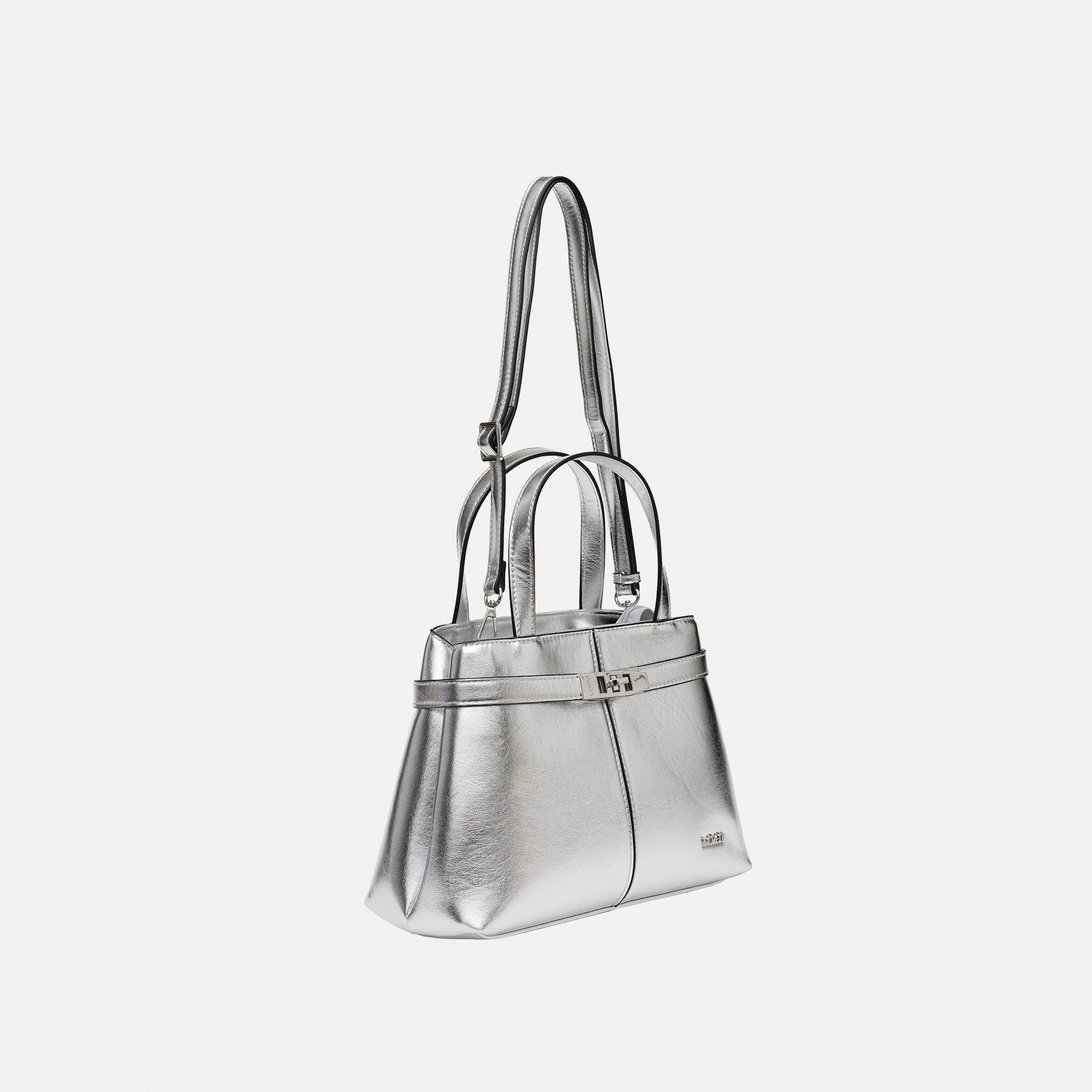 Pamela Henkeltasche silber - L.Credi Munich