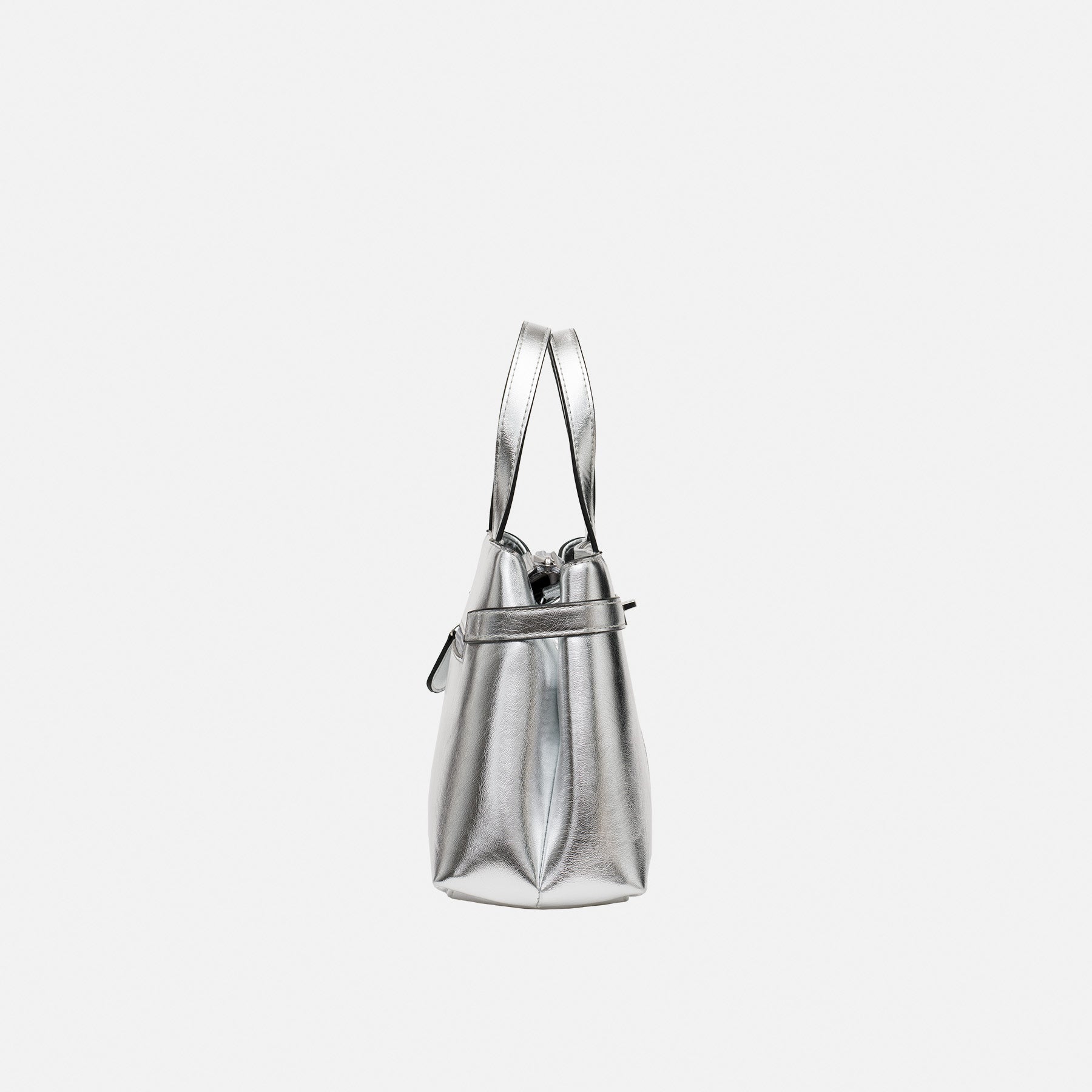 Pamela Henkeltasche silber - L.Credi Munich