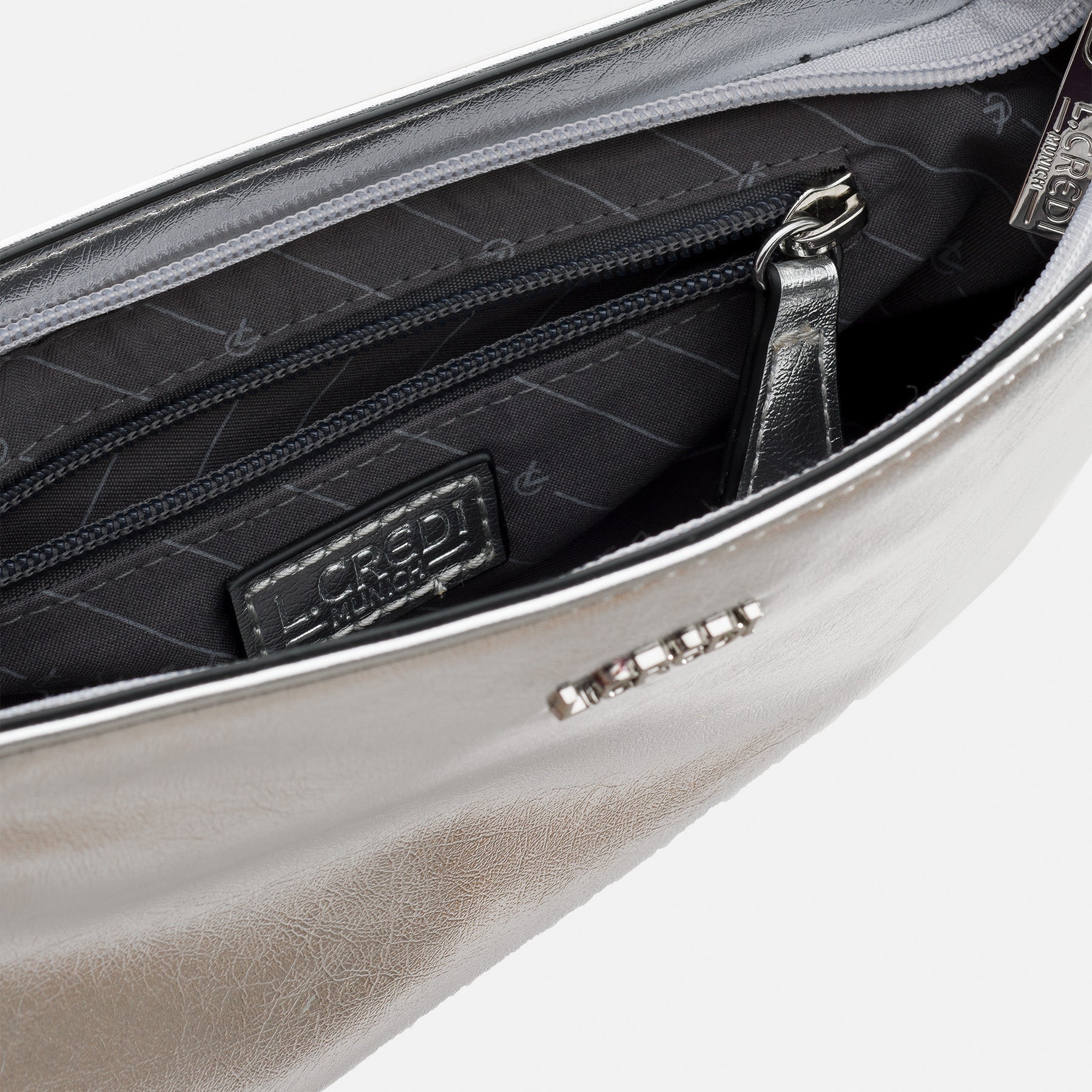 Pamela Umhängetasche silber - L.Credi Munich