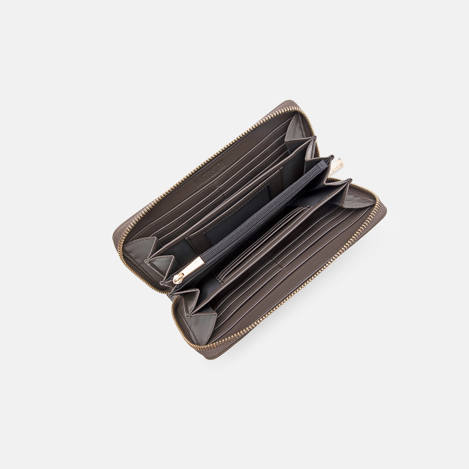 Perla Portemonnaie Damen dark taupe - L.Credi Munich