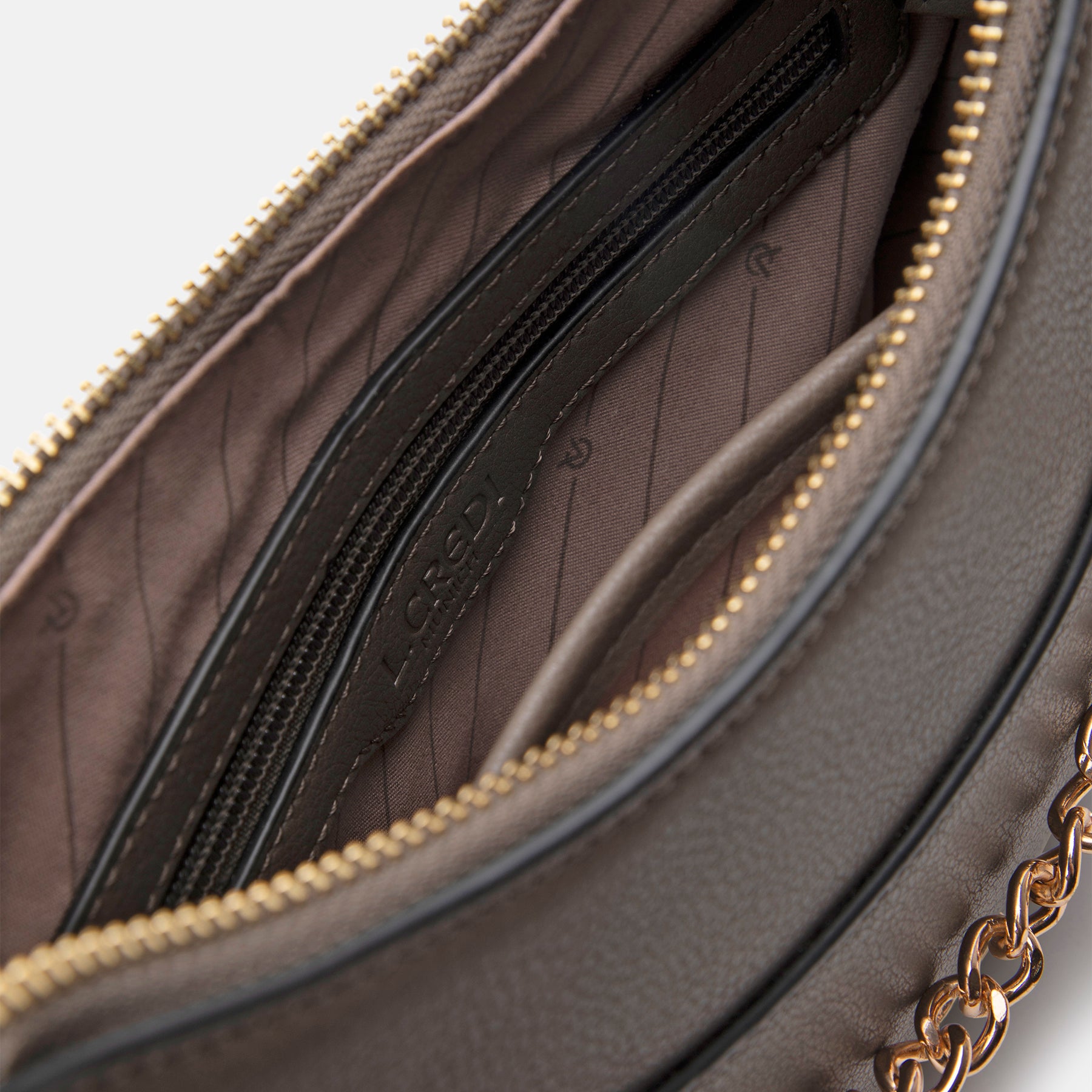 Paulette Hobo dark taupe