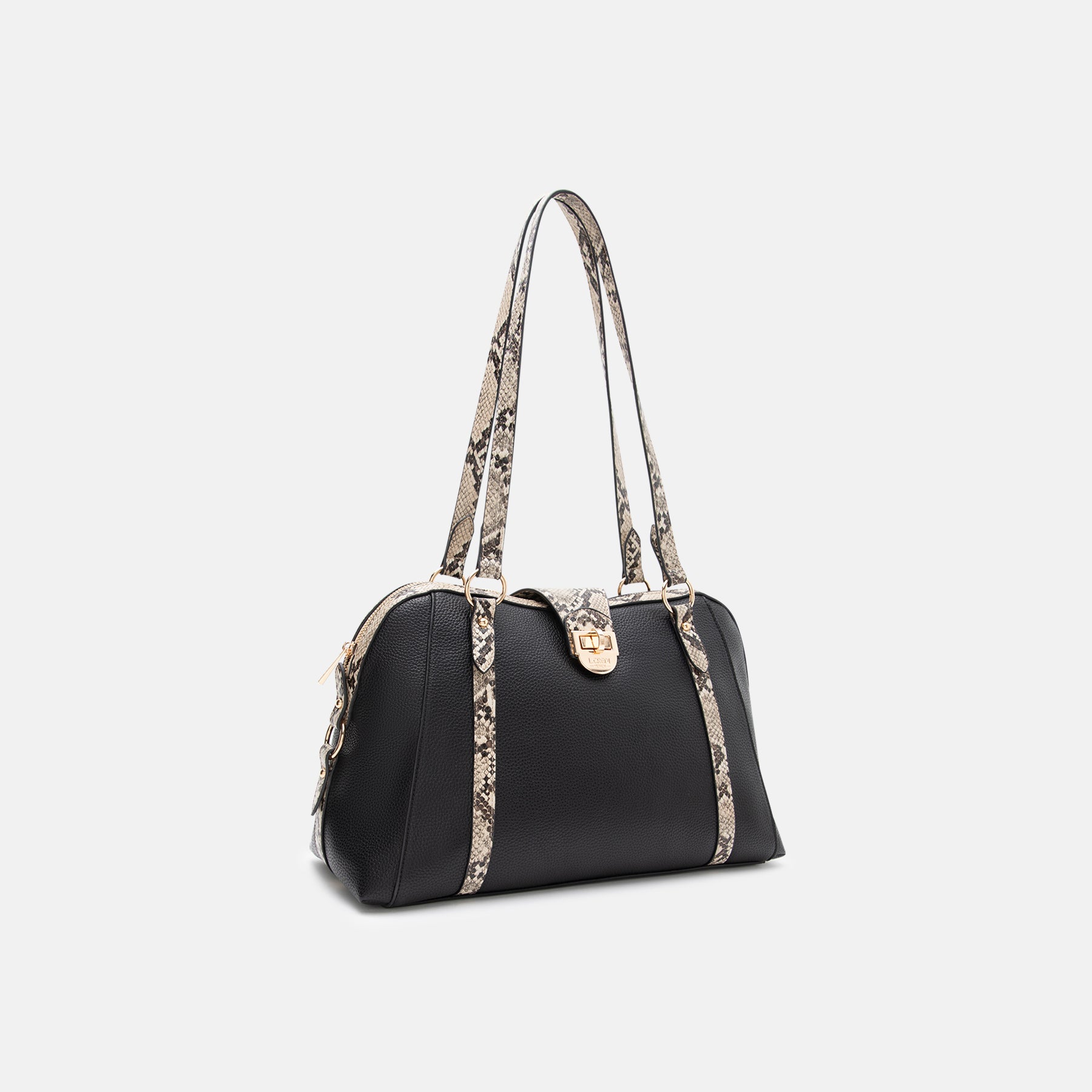 Peggy Henkeltasche schwarz / mix - L.Credi Munich
