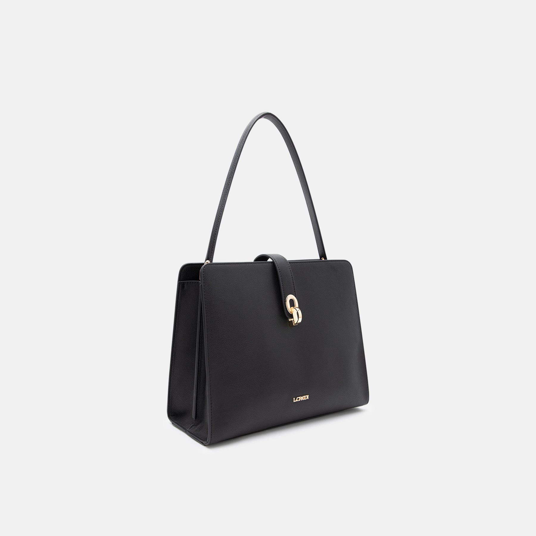 Petronella Henkeltasche schwarz - L.Credi Munich