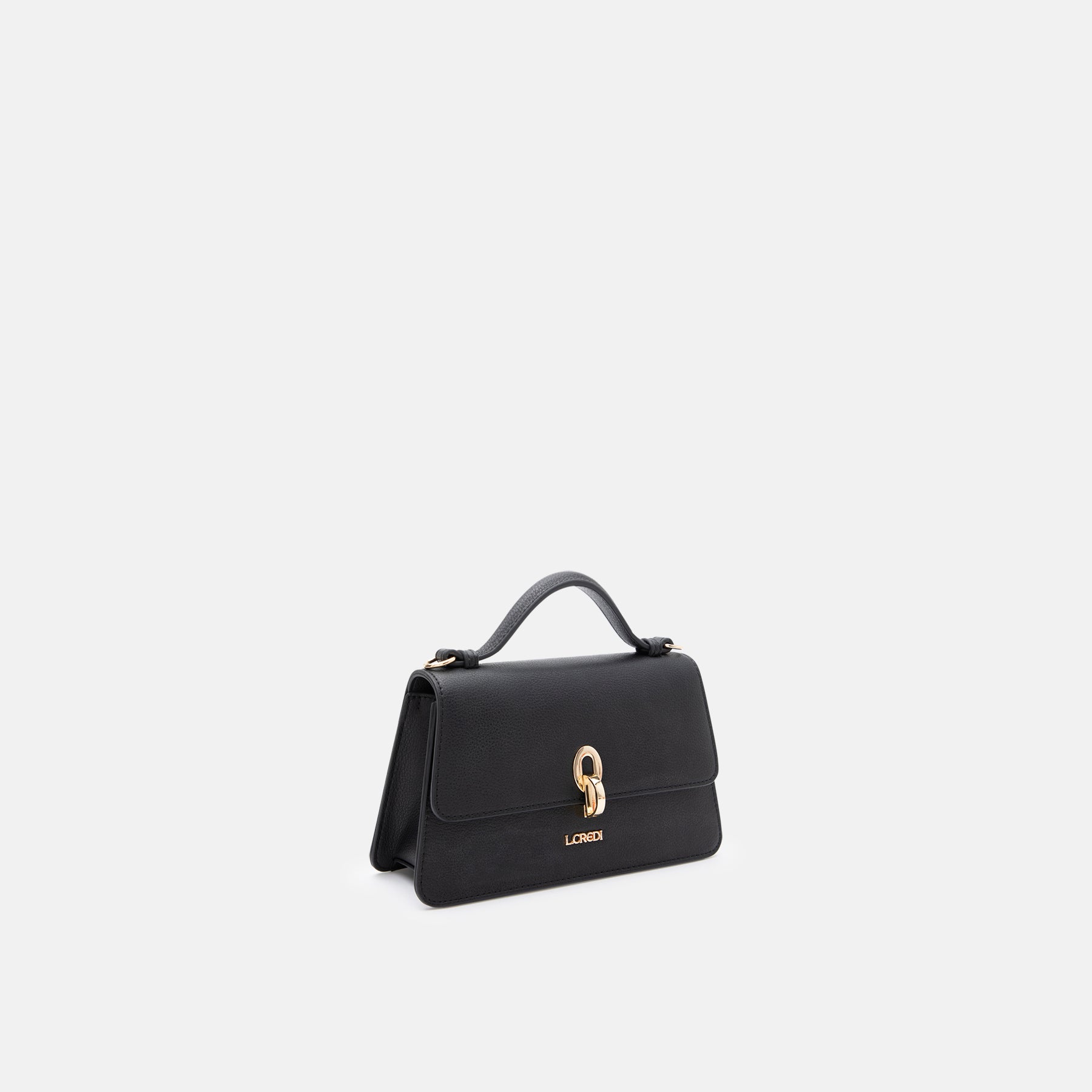 Petronella Henkeltasche schwarz - L.Credi Munich