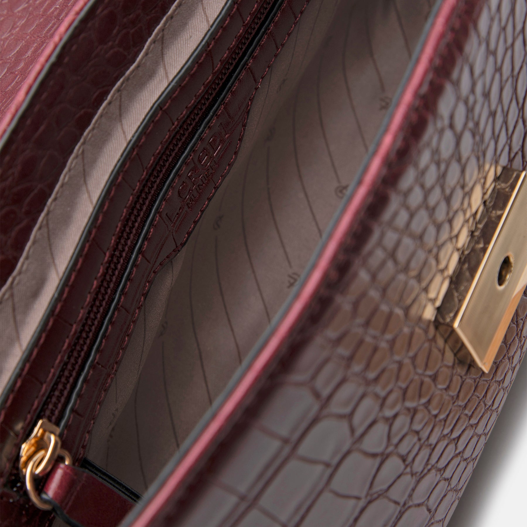 Petrissa Henkeltasche wine - L.Credi Munich