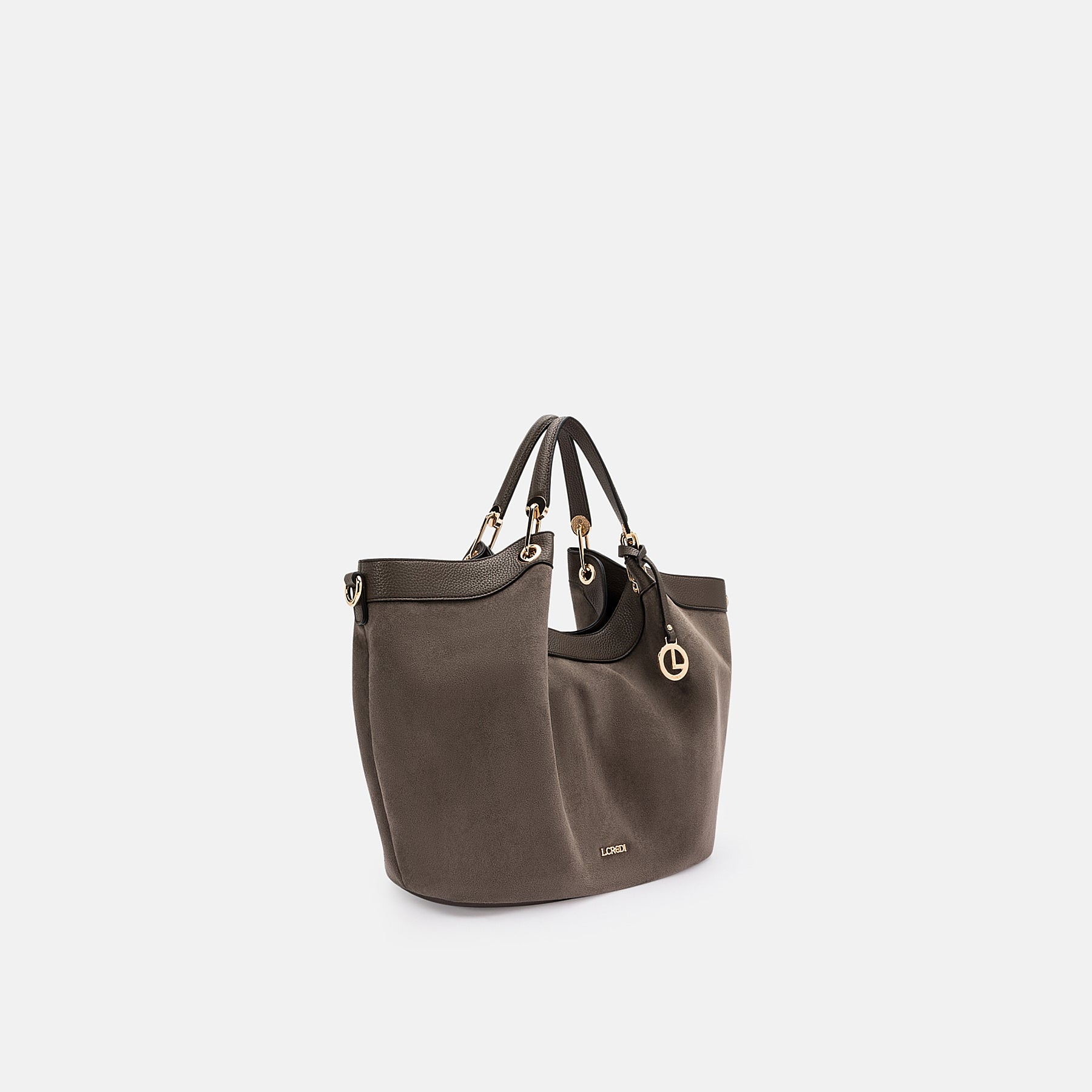 Pheline Shopper dark-taupe - L.Credi Munich
