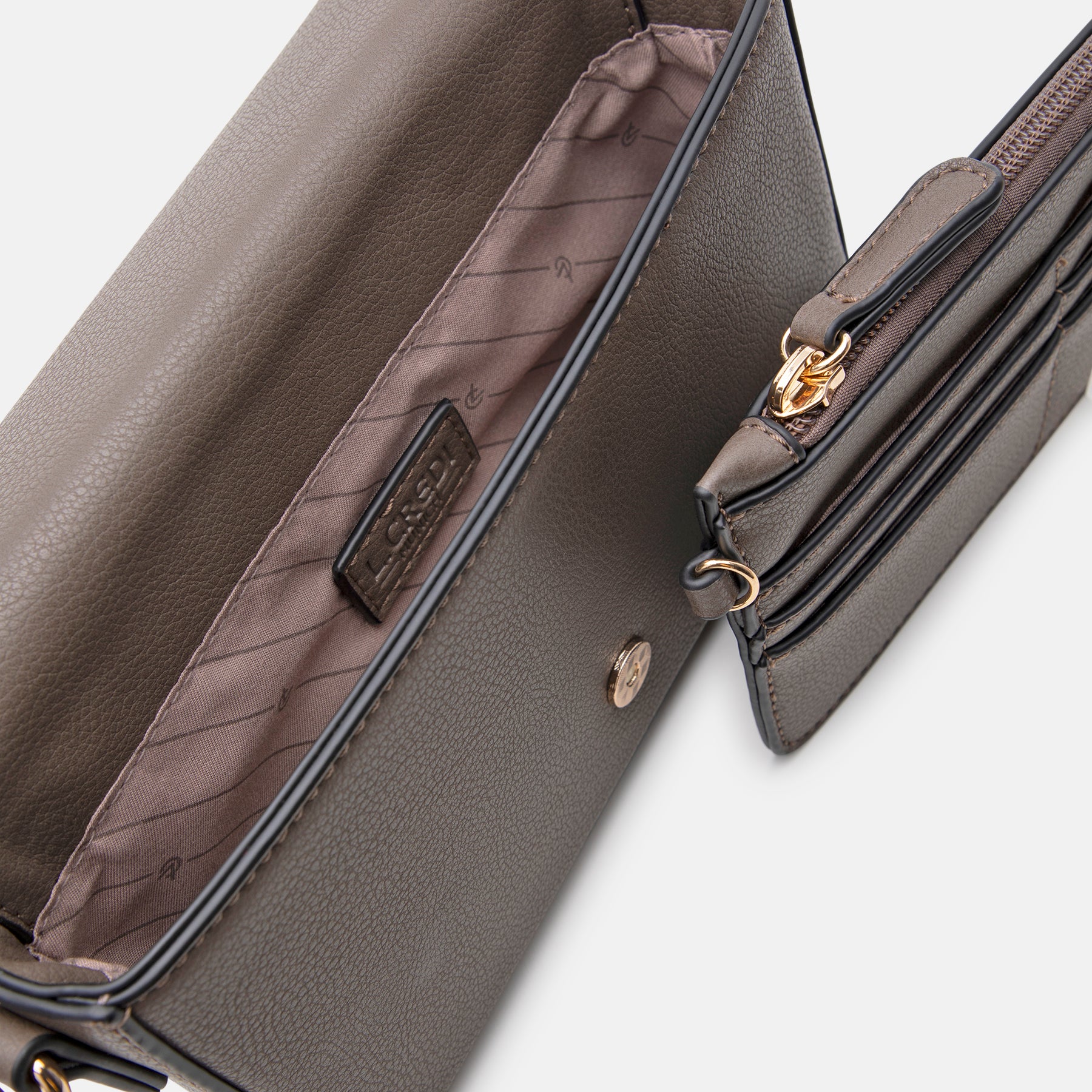Jane Clutch dark taupe