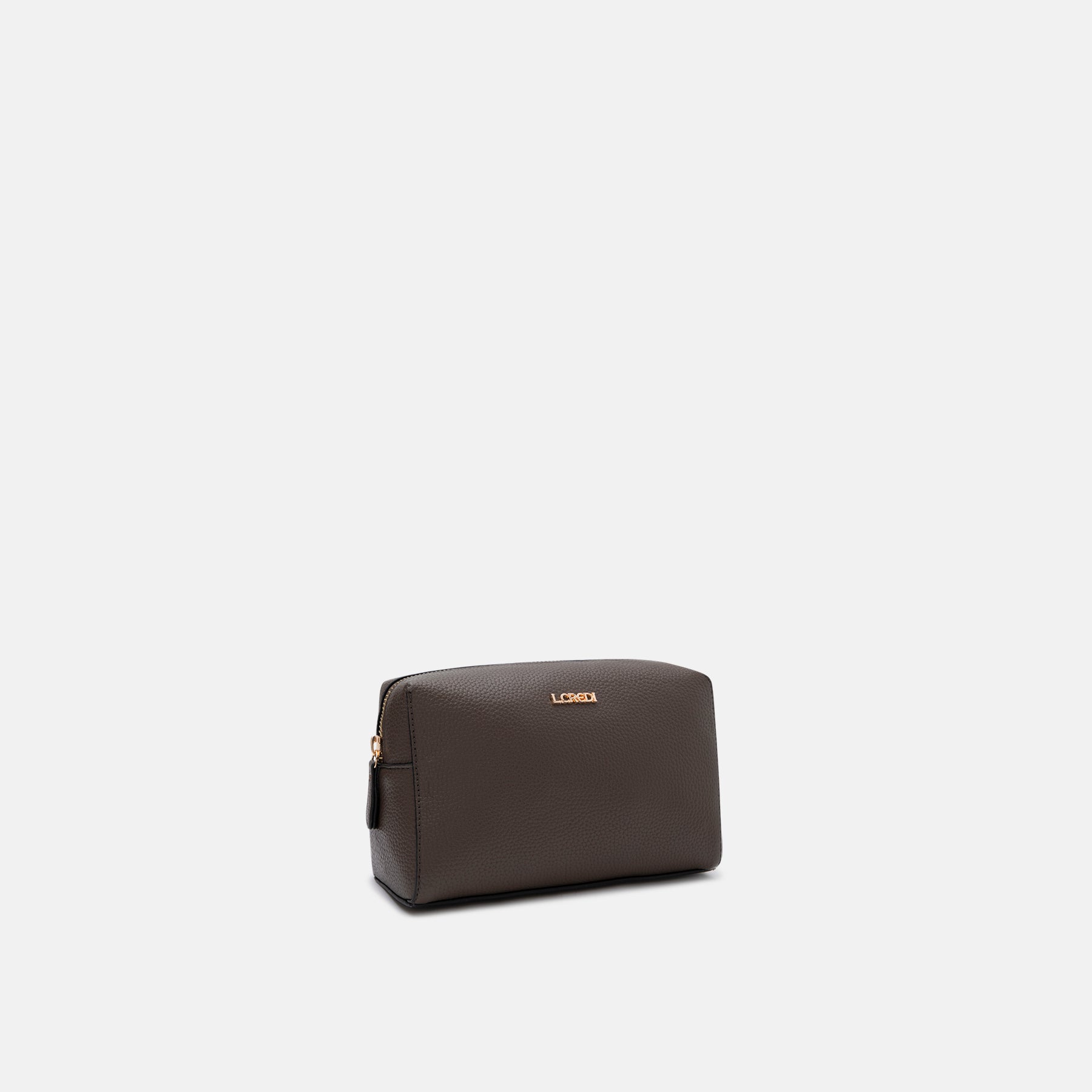 Ella Kosmetiktasche dark taupe - L.Credi Munich