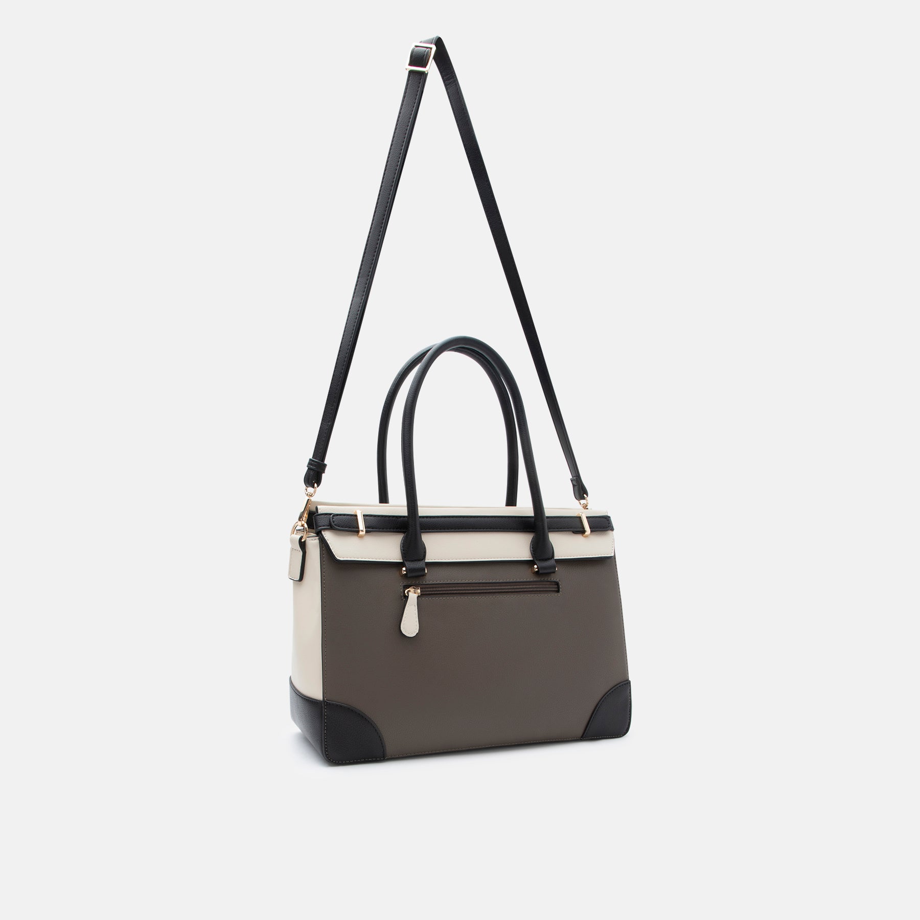 Plamena Henkeltasche dark taupe multi - L.Credi Munich