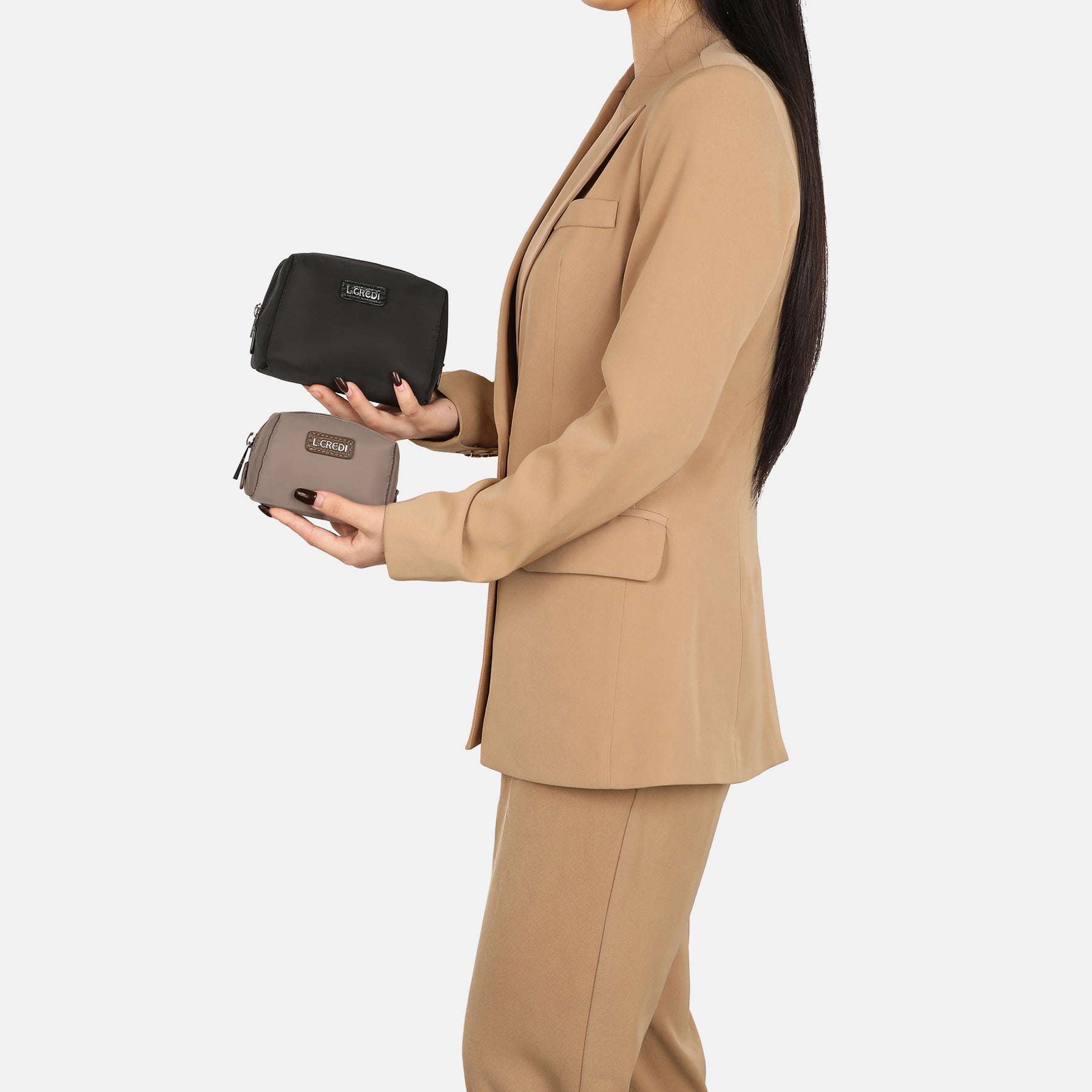 T-Nella Kosmetiktasche black taupe - L.Credi Munich