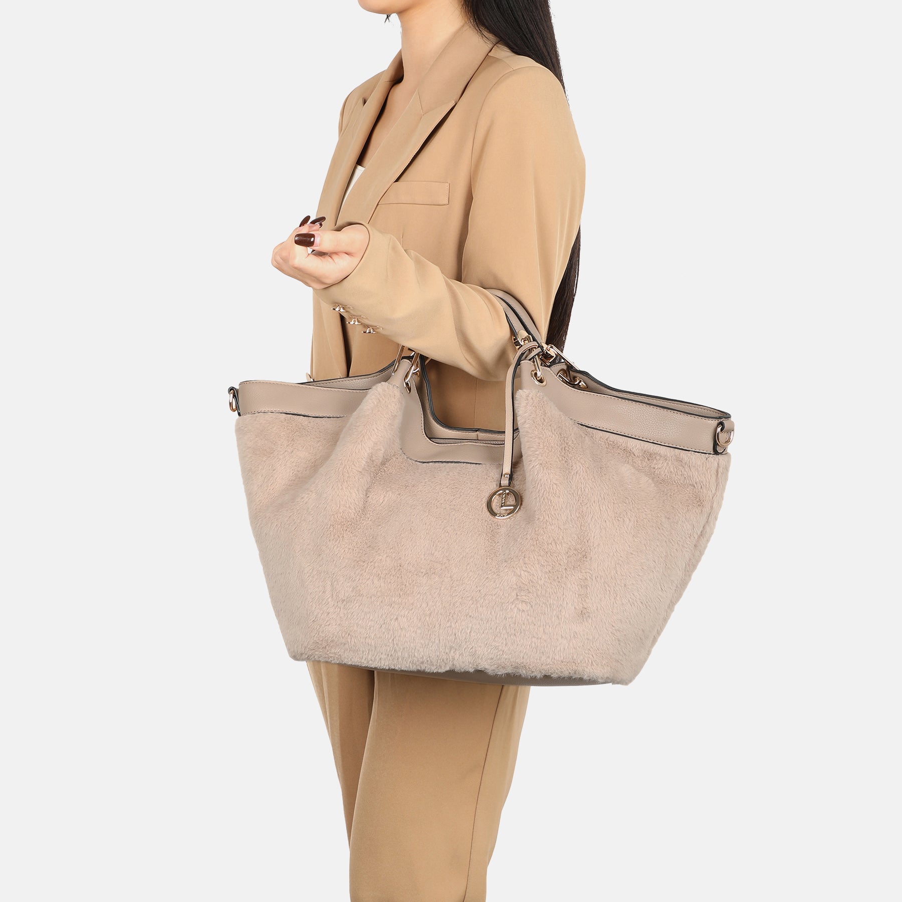 T-Ovlina Henkeltasche beige - L.Credi Munich