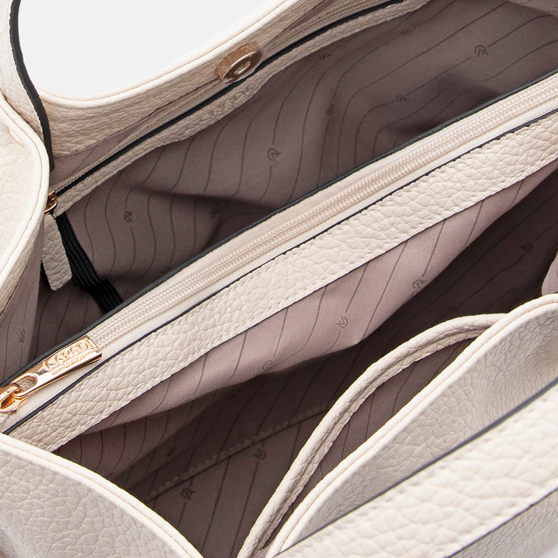 Raila Henkeltasche white sand - L.Credi Munich