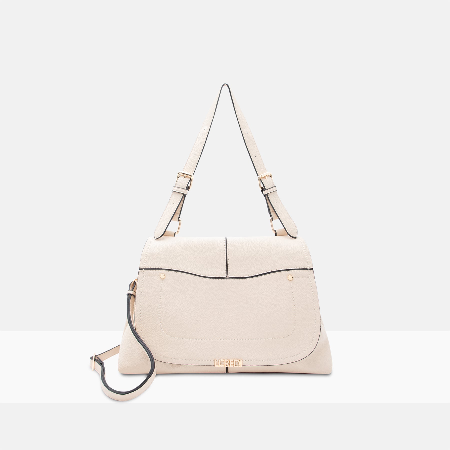 Umhängetasche white sand Ragda Serie - L.Credi Munich