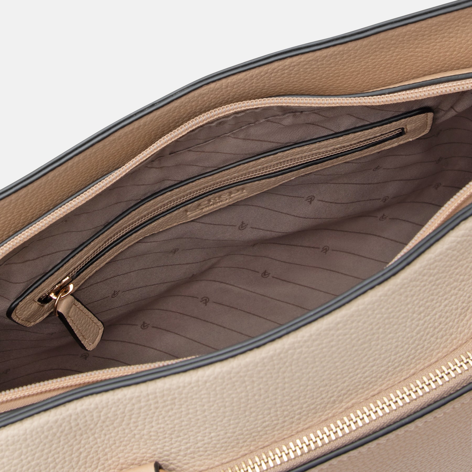 Henkeltasche white sand Rainett Serie - L.Credi Munich