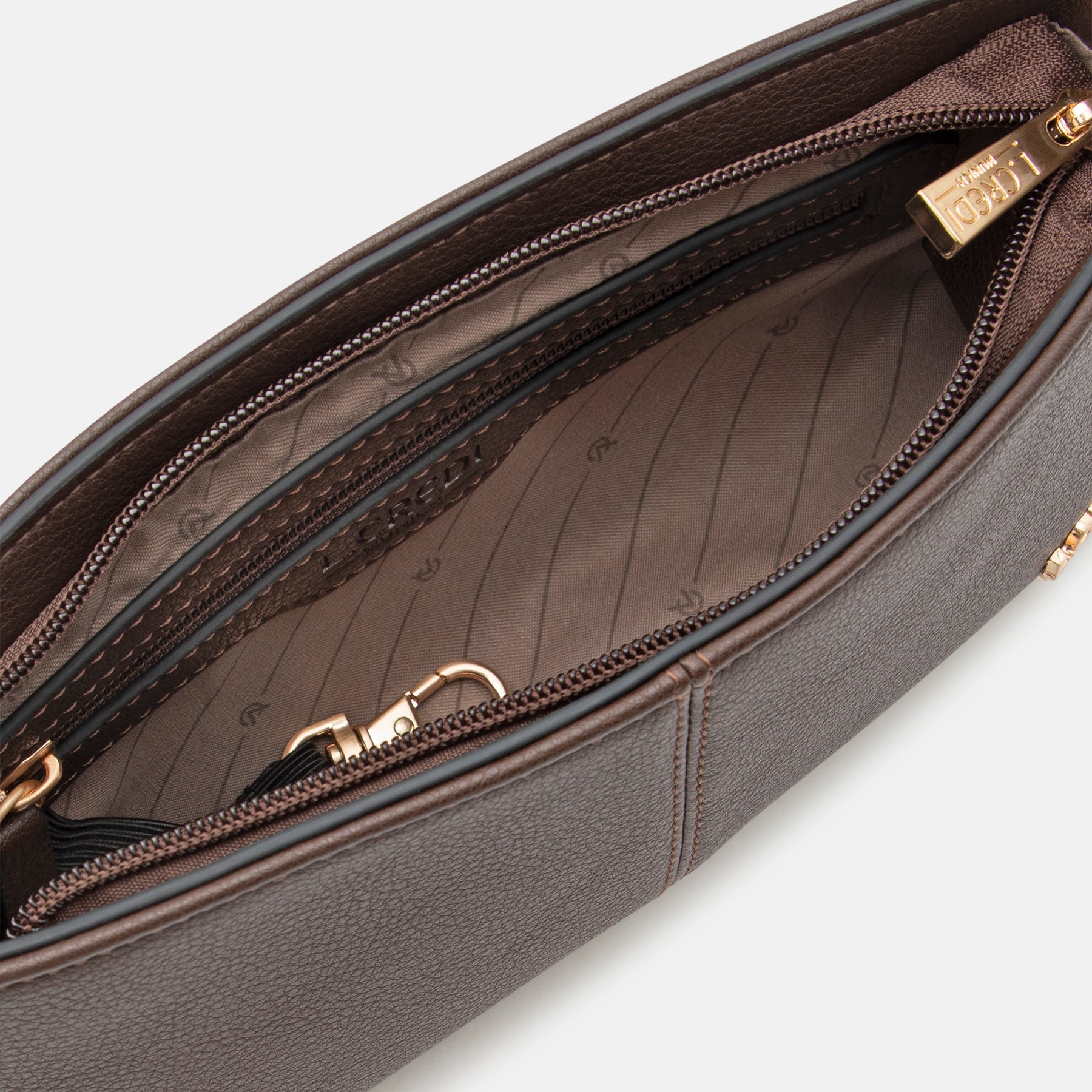 Raiana Clutch chocolate - L.Credi Munich