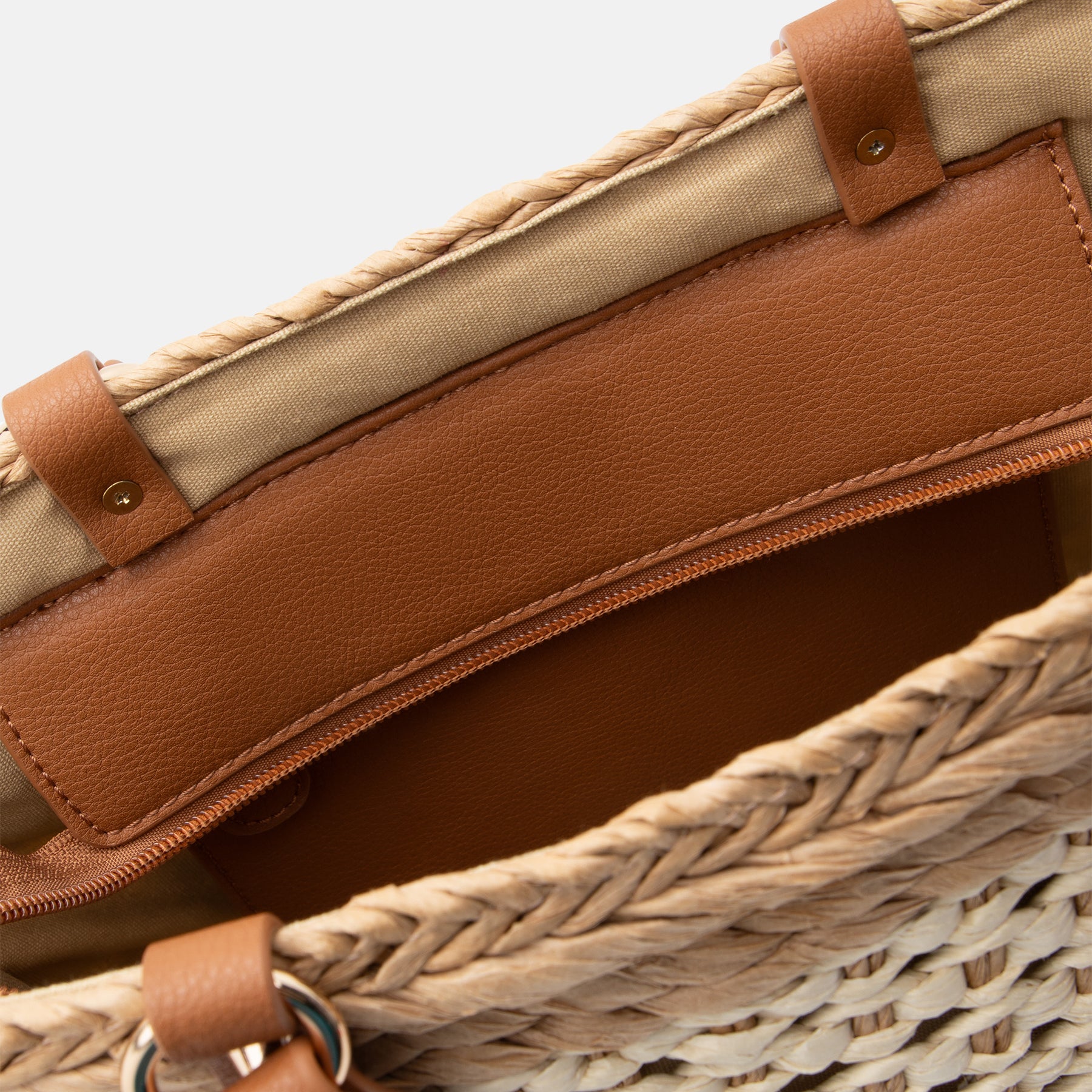 Shopper beige/ weiss Romina Serie - L.Credi Munich