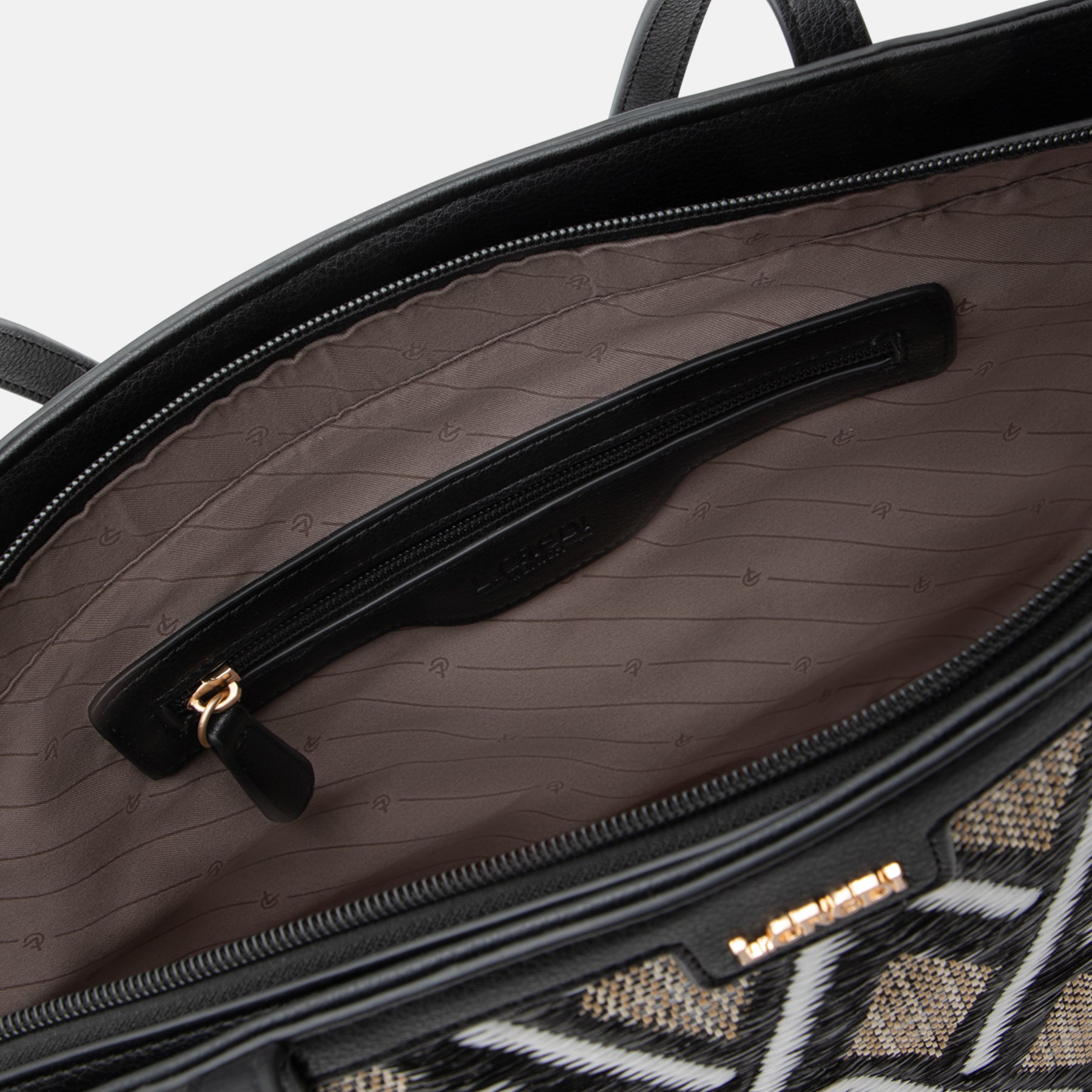 Shopper schwarz/ beige Regina Serie - L.Credi Munich