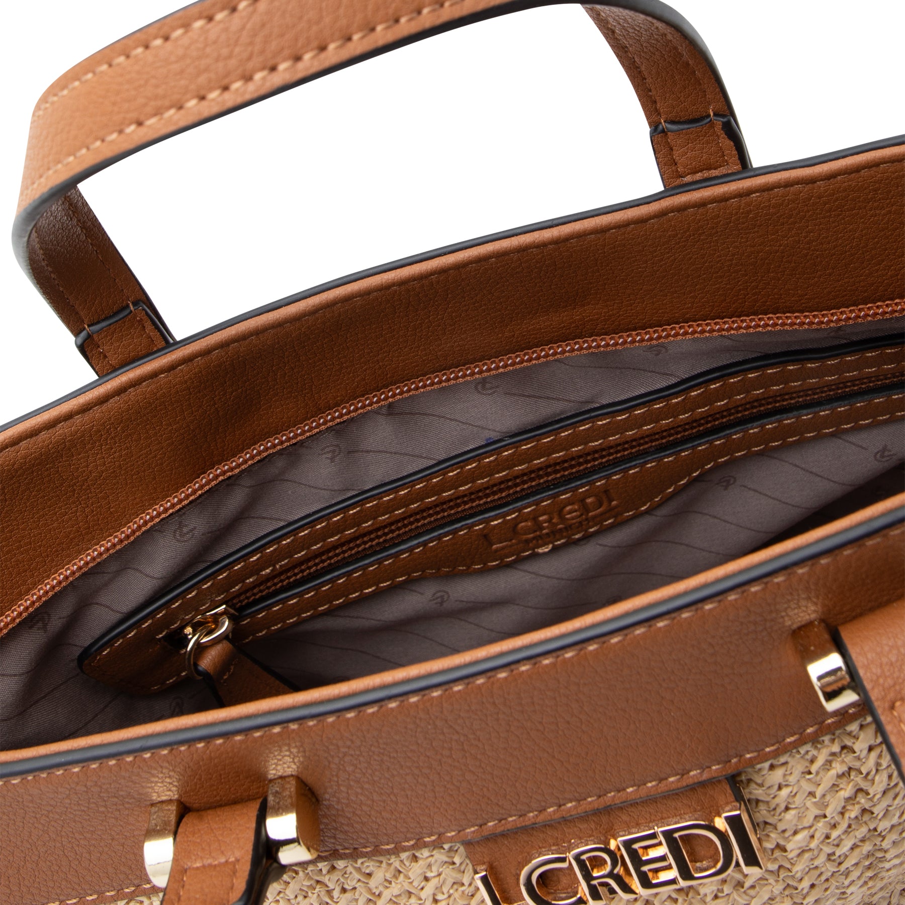 Henkeltasche nature Rosalie Serie - L.Credi Munich