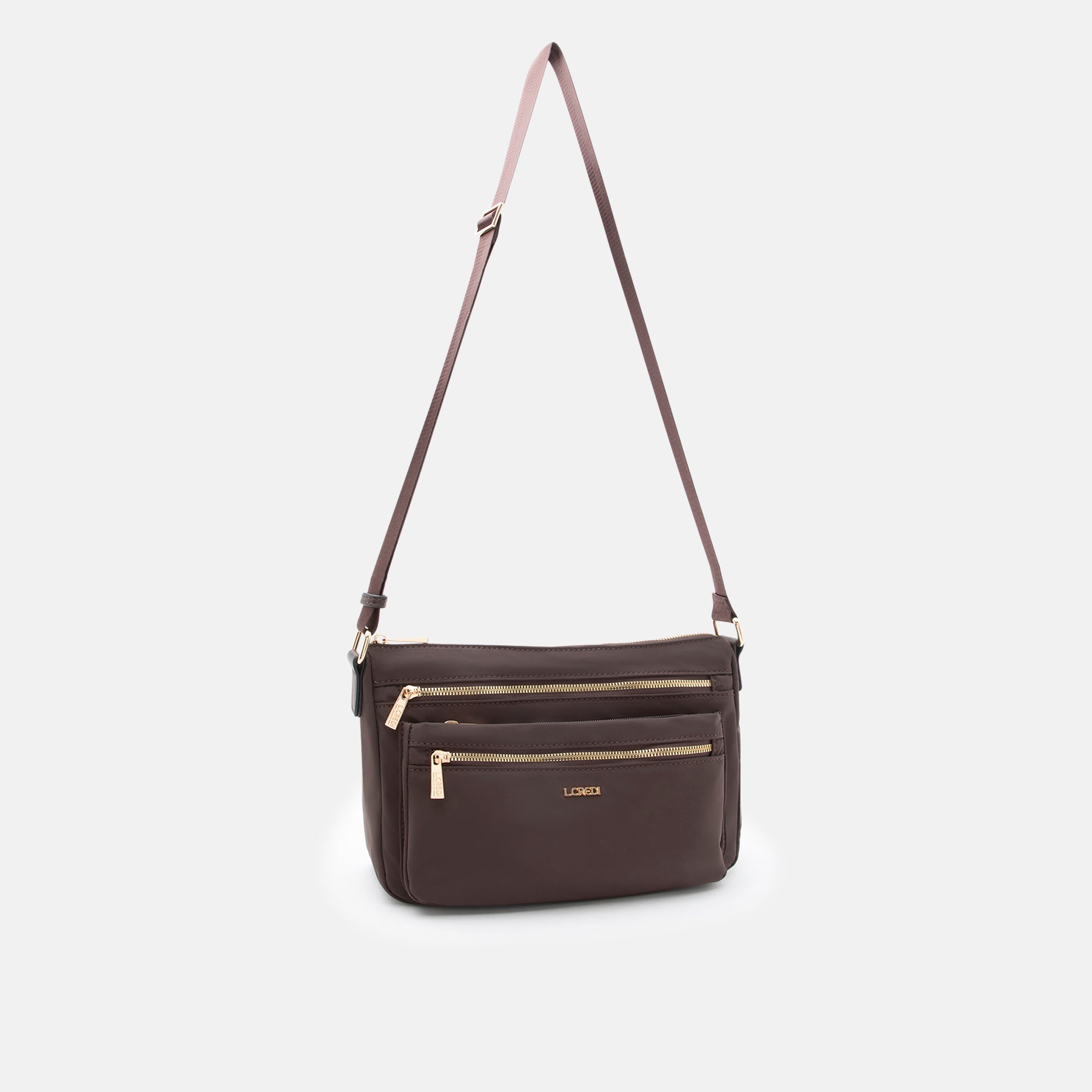 Odeta Umhängetasche chocolate - L.Credi Munich