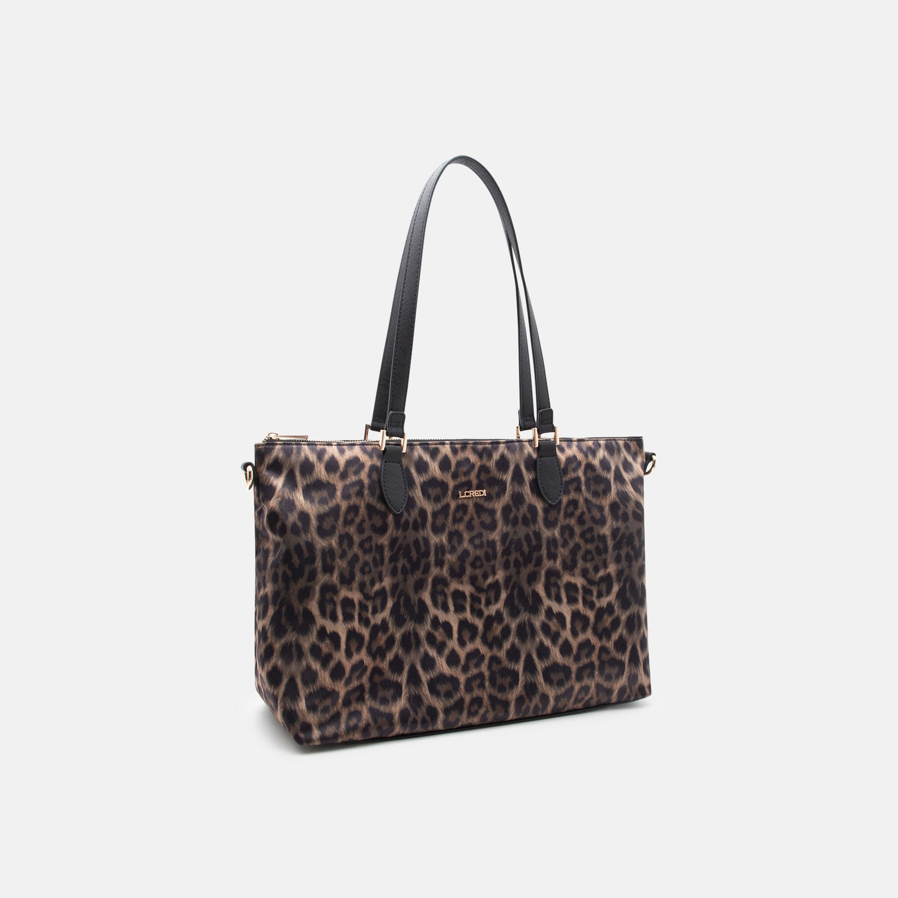 Salena Shopper braun/ mix - L.Credi Munich