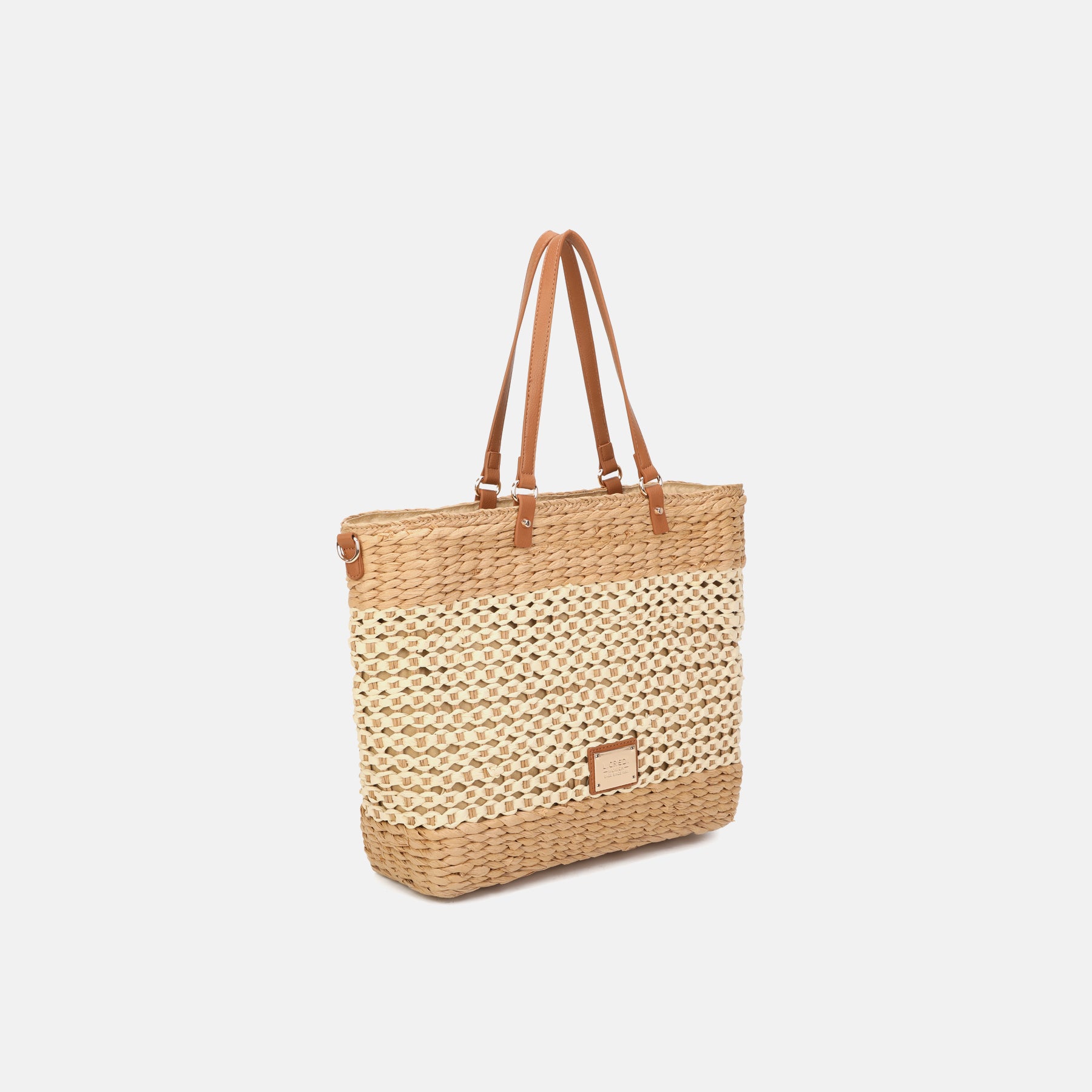 Shopper T-Beige / Weiss T-Romina Serie
