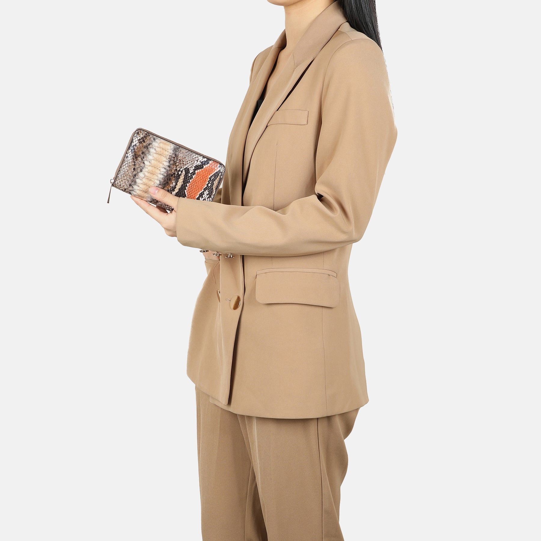 Portemonnaie Damen T-Black Multi Perenelle Serie