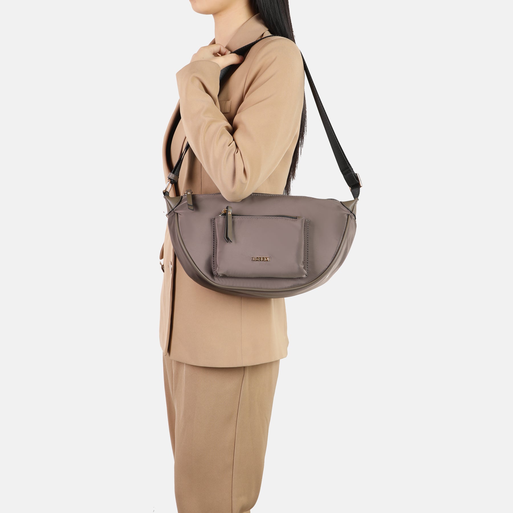 Umhängetasche T-Dark Taupe Odeta Serie