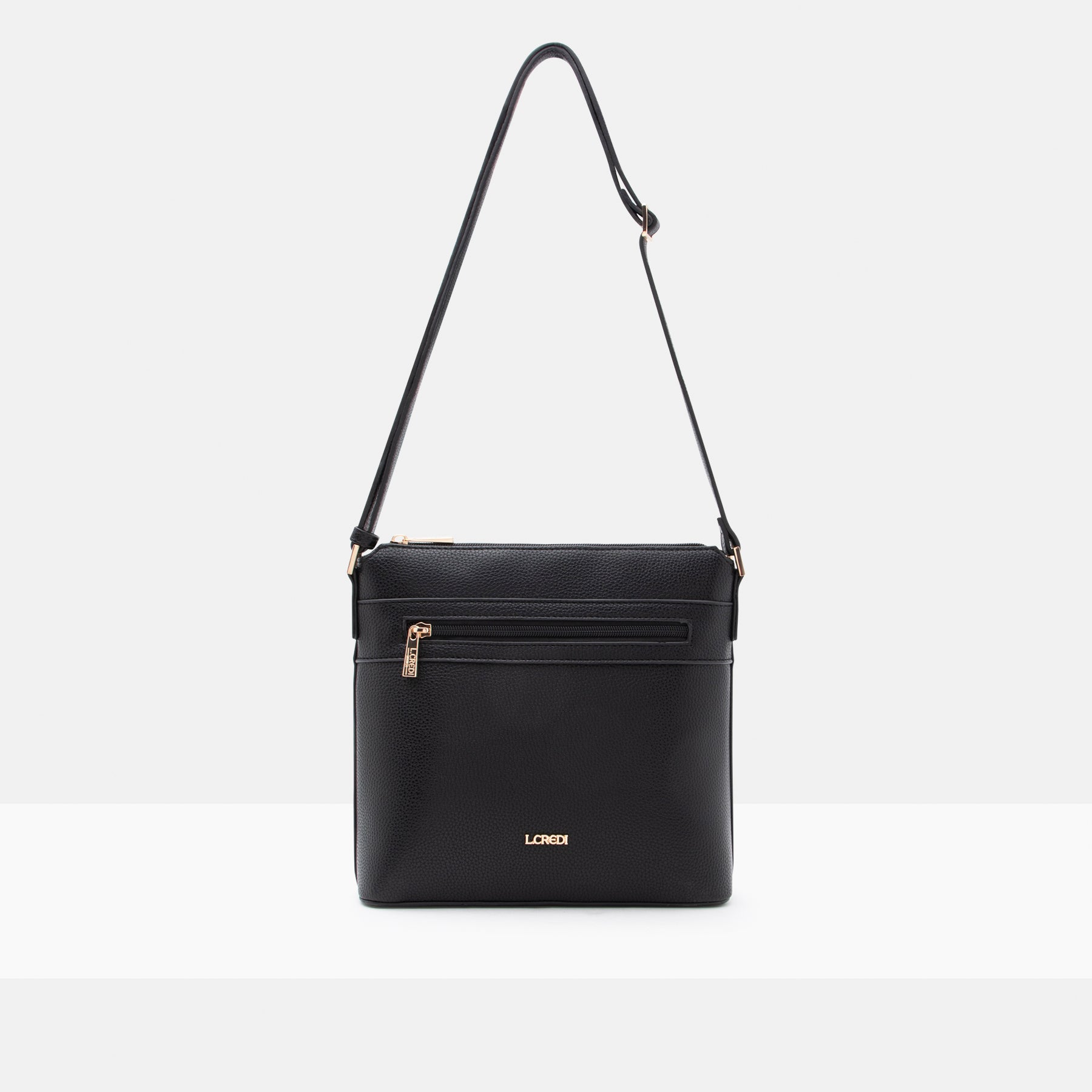 Umhängetasche schwarz Sobina Serie - L.Credi Munich