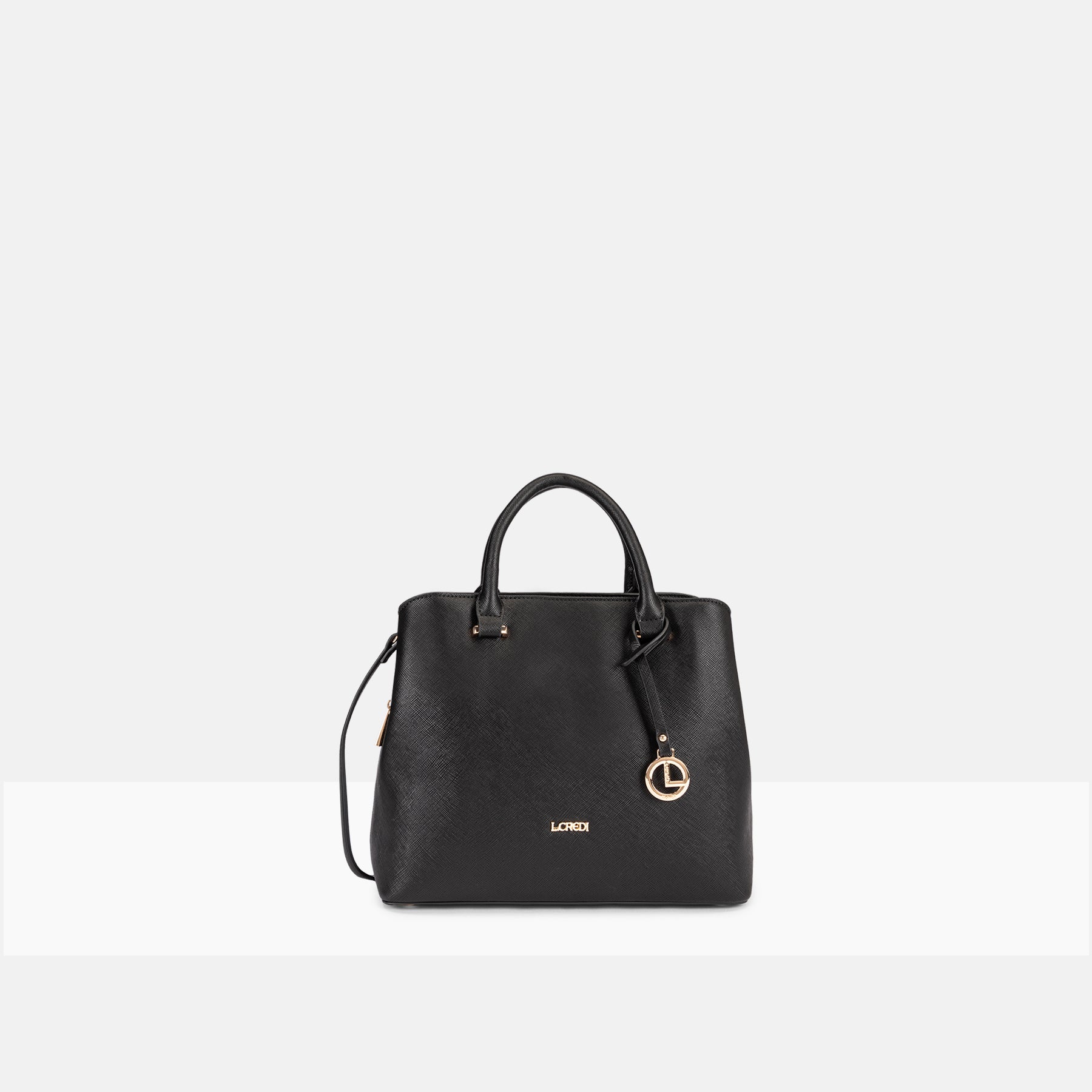 Henkeltasche schwarz Poema Serie