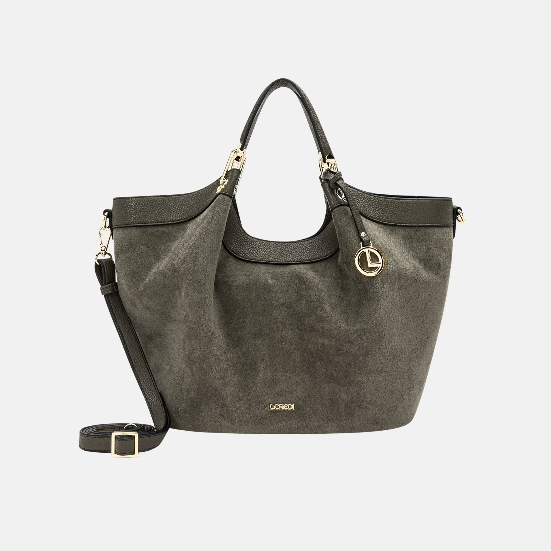 Pheline Shopper dark taupe - L.Credi Munich