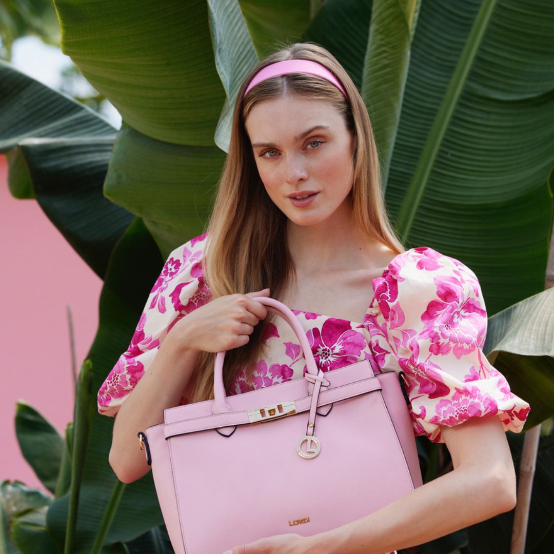 Konstanze Henkeltasche schwarz - L.Credi Munich