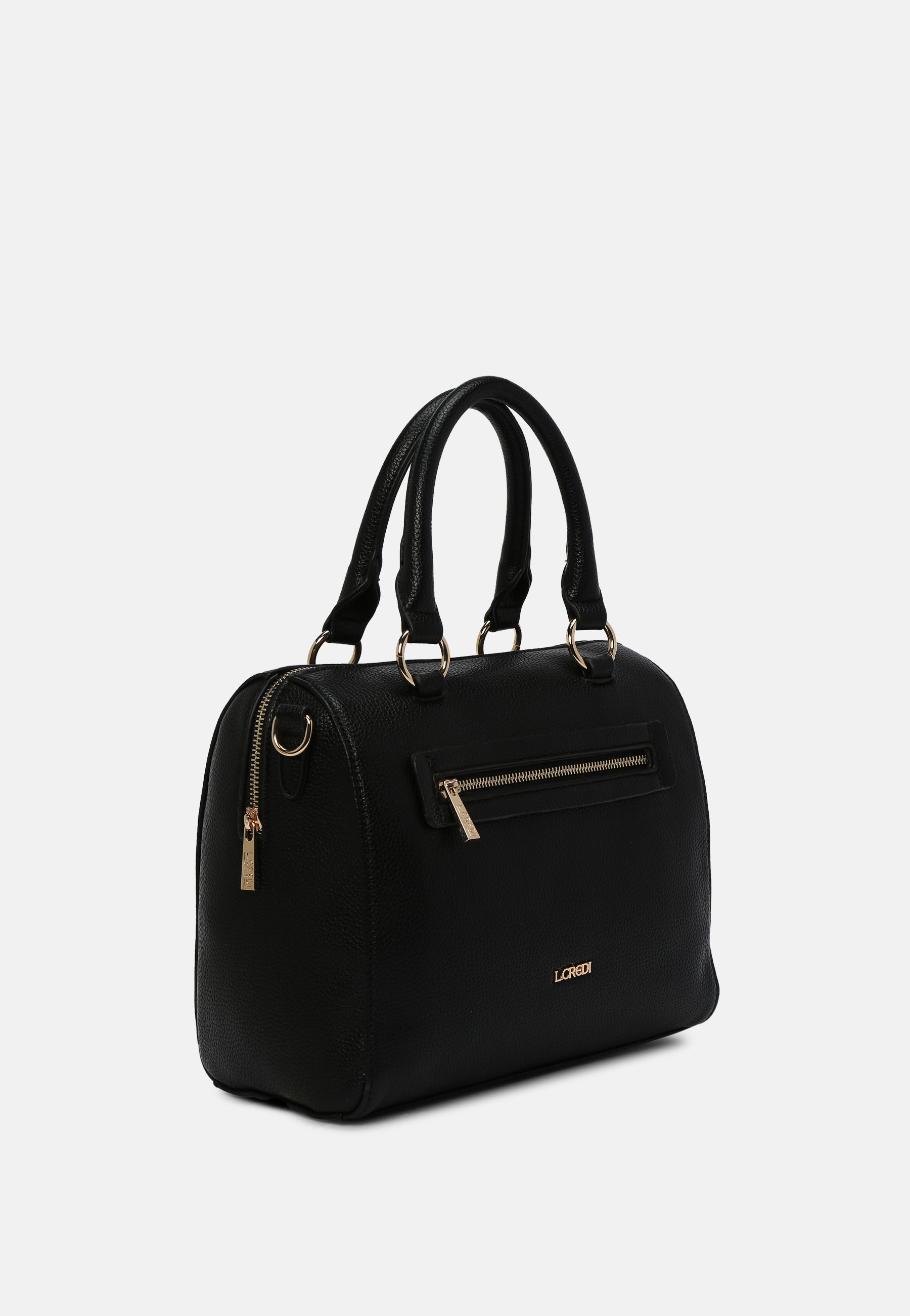 Lindsey Henkeltasche schwarz - L.Credi Munich