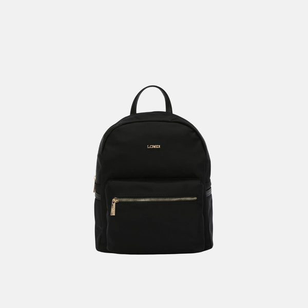 Black/gold L.Credi pebble leather backpack Black/gold L.Credi pebble leather backpack main image 2
