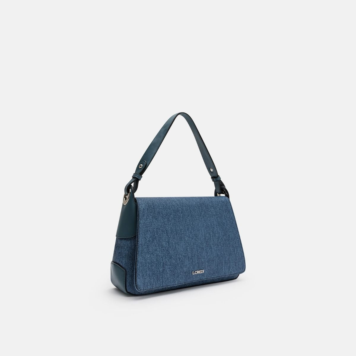 Manja schoudertas blauw denim