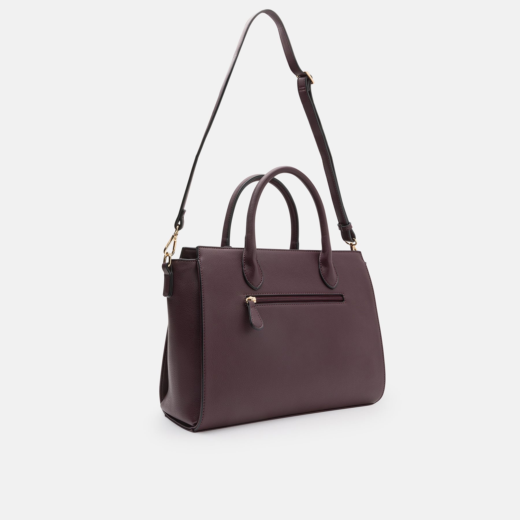 Konstanze handle bag dark plum