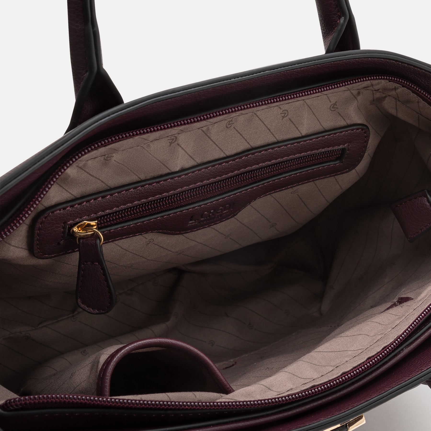 Konstanze Henkeltasche dark plum