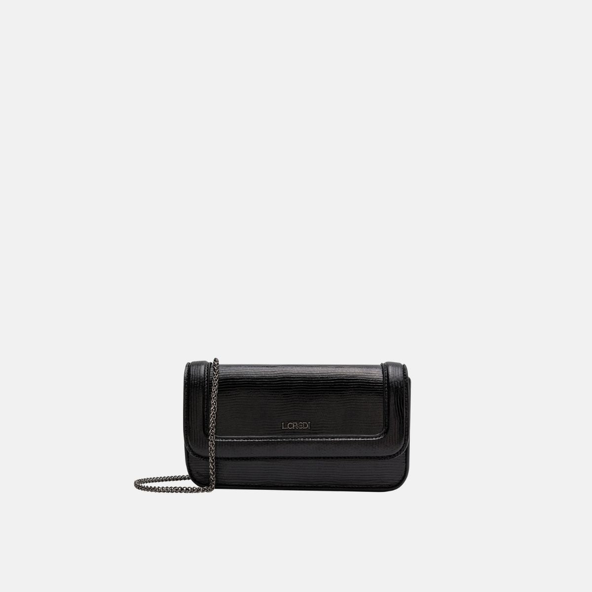 L. Credi Naimi Clutch schwarz