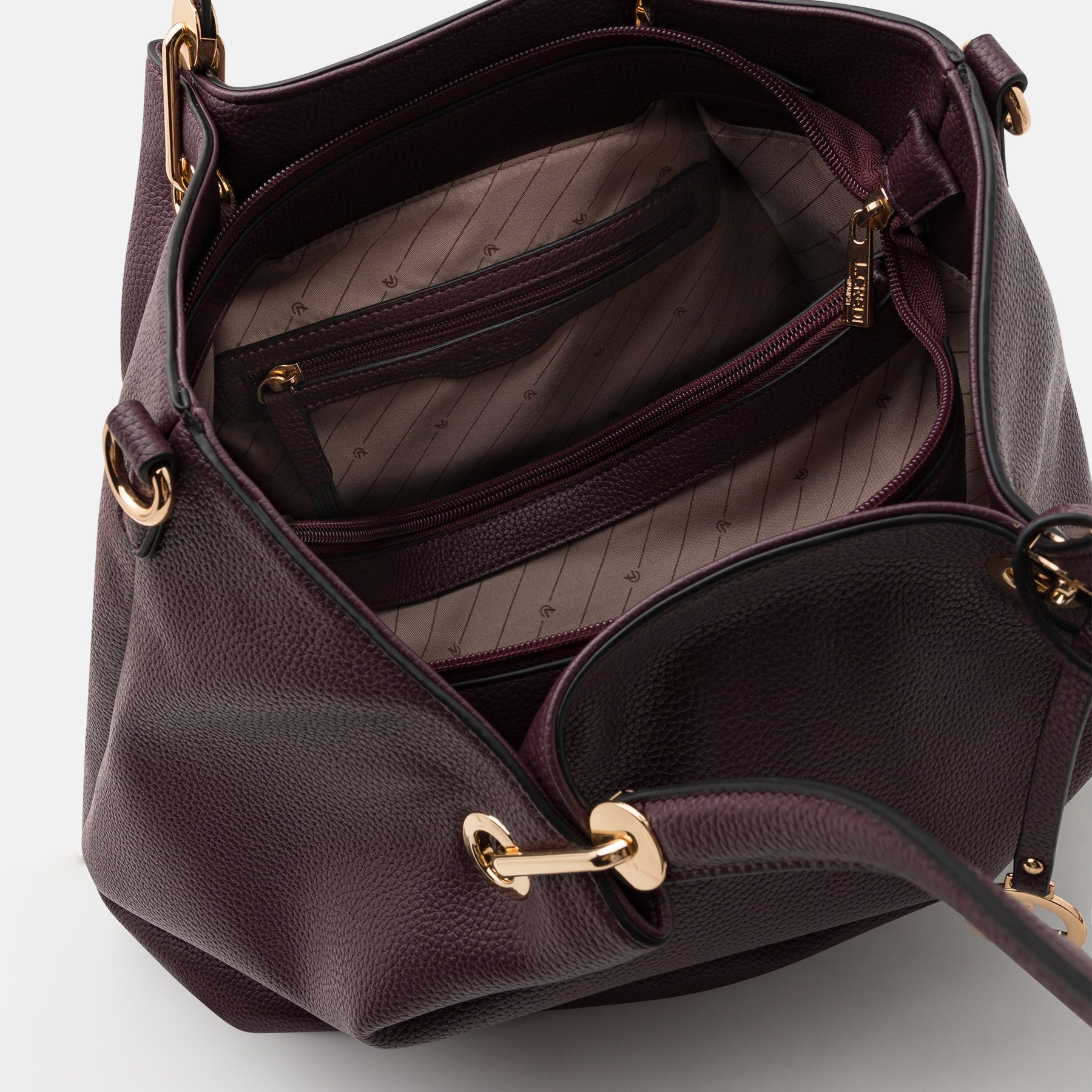 Ebony Shopper dark plum